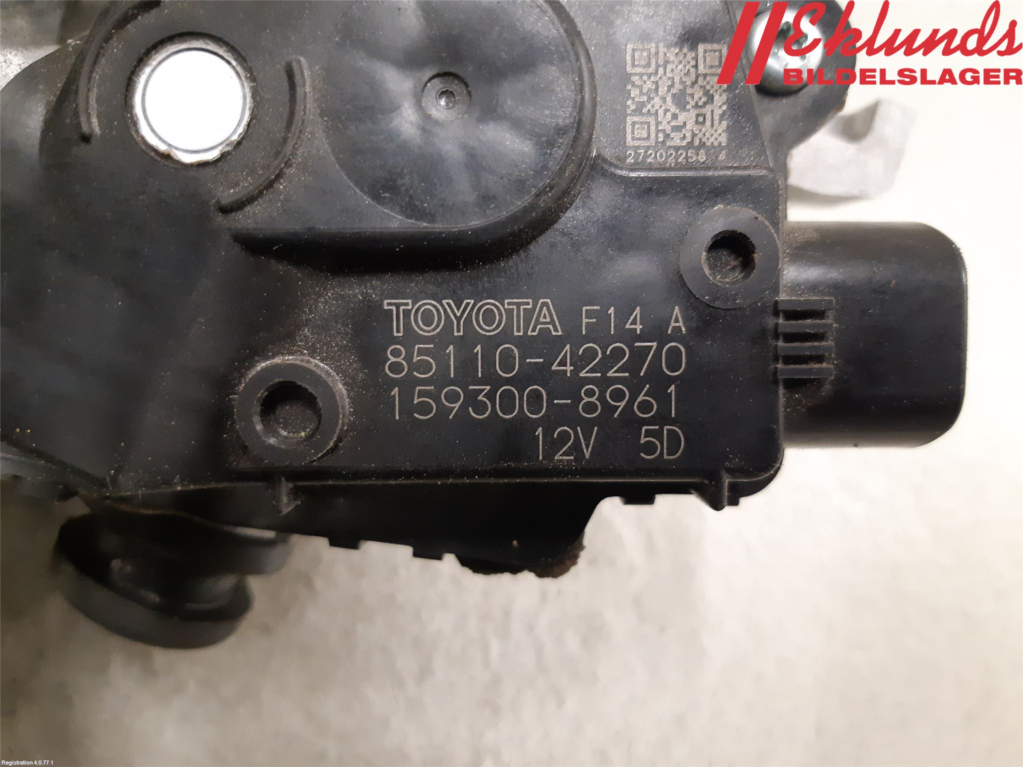Toyota RAV4 19- Torkarmotor Vindruta