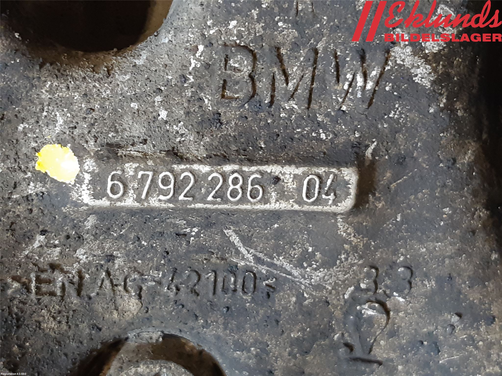 BMW 1 F20/F21 11-19 Styrspindel Lagerhus Hö