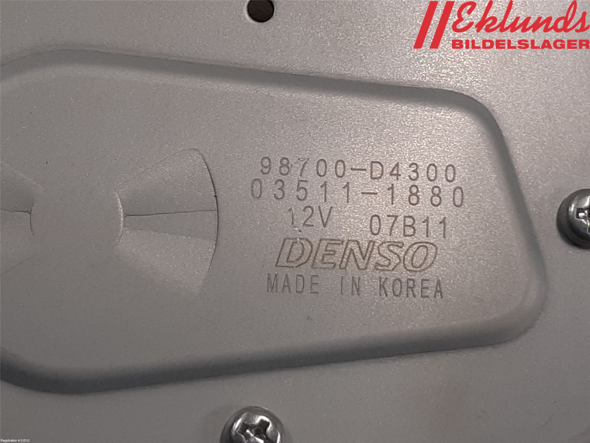 Kia OPTIMA 16-20 Torkarmotor Baklucka