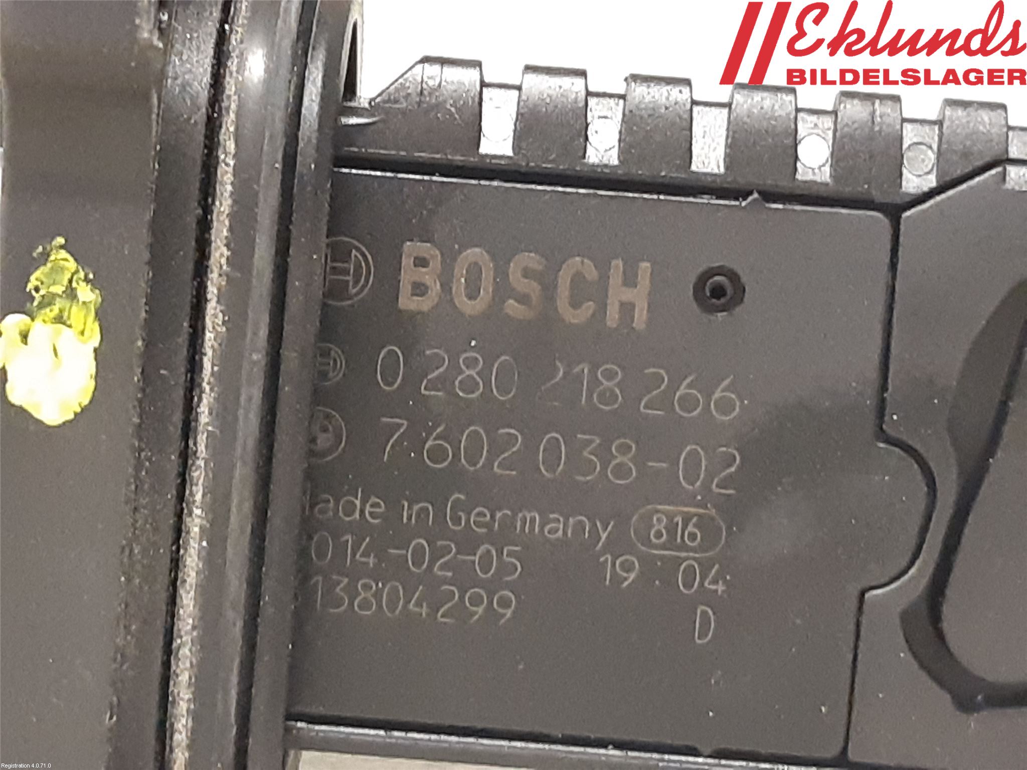 BMW 3 F30/F31/F80 12-19 Injluftmassamätare