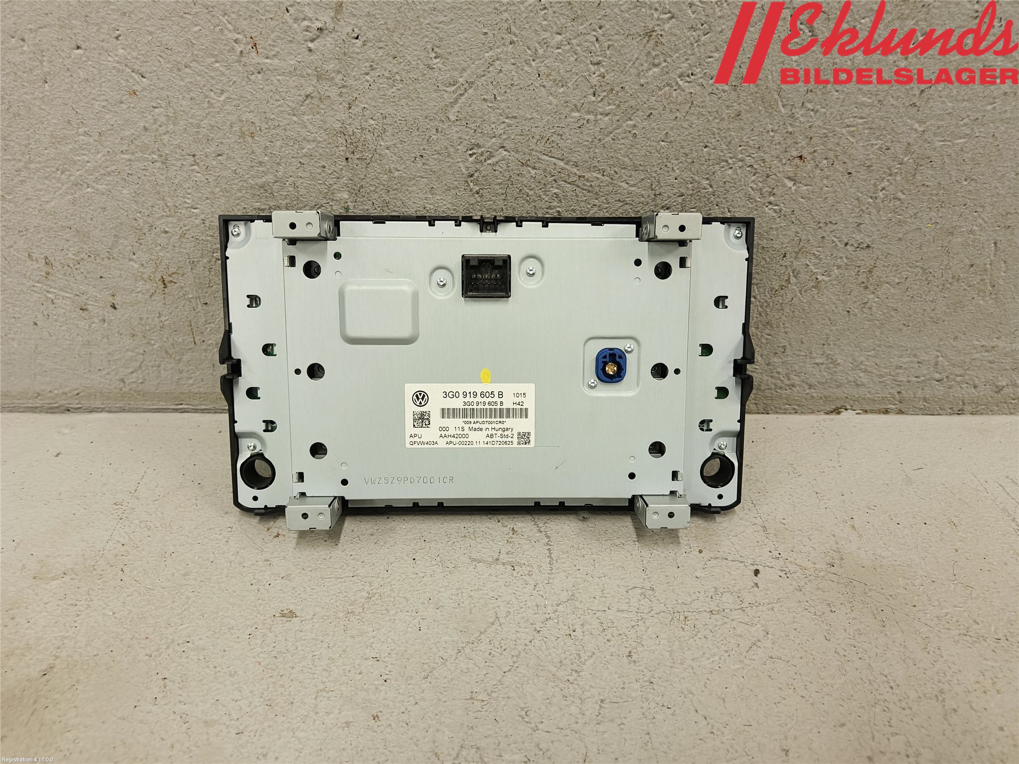 Volkswagen VW PASSAT 15-19 Multifunktionsdisplay