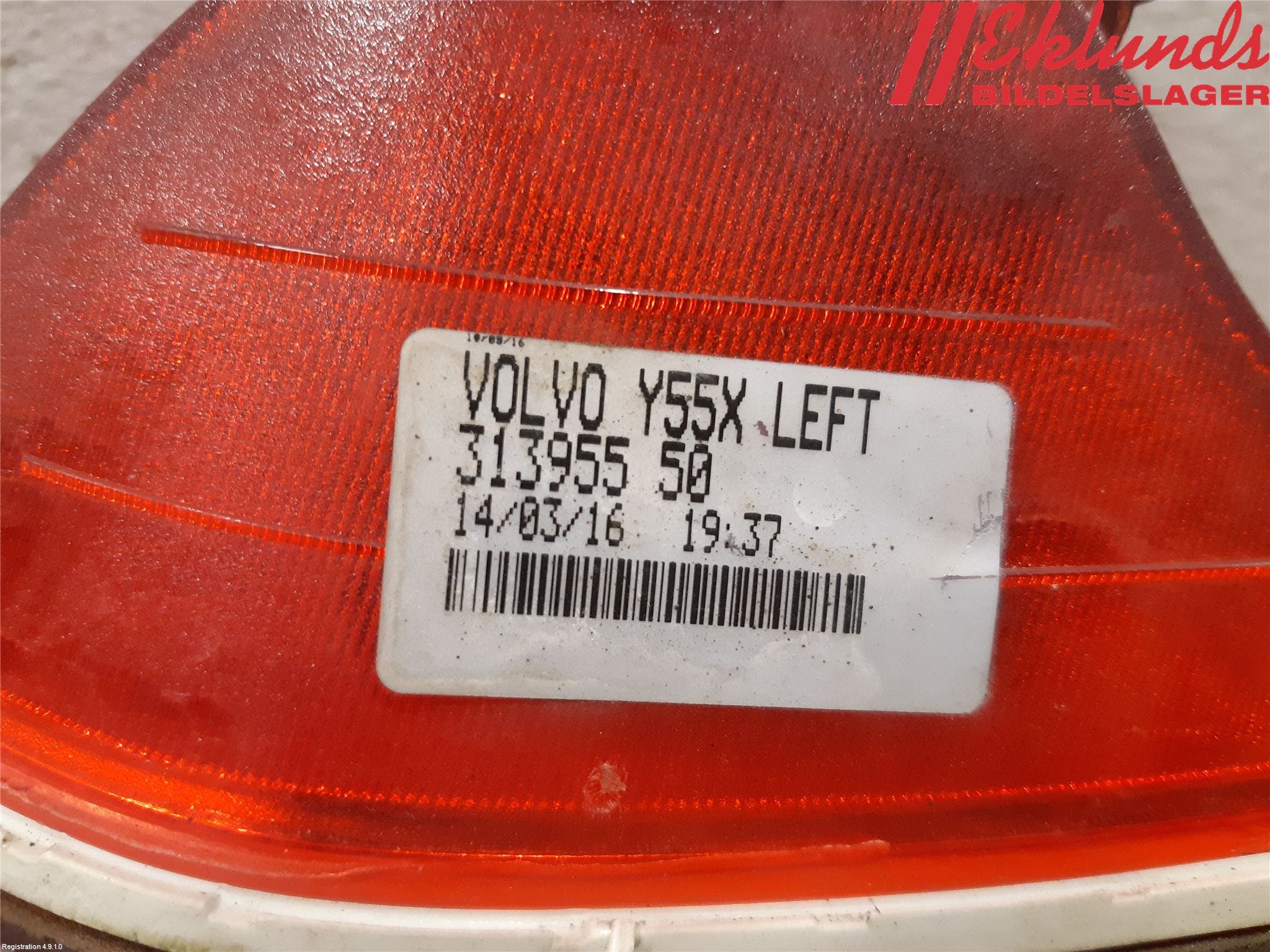 Volvo V40 12-19 Dimljus/Reflex Bak