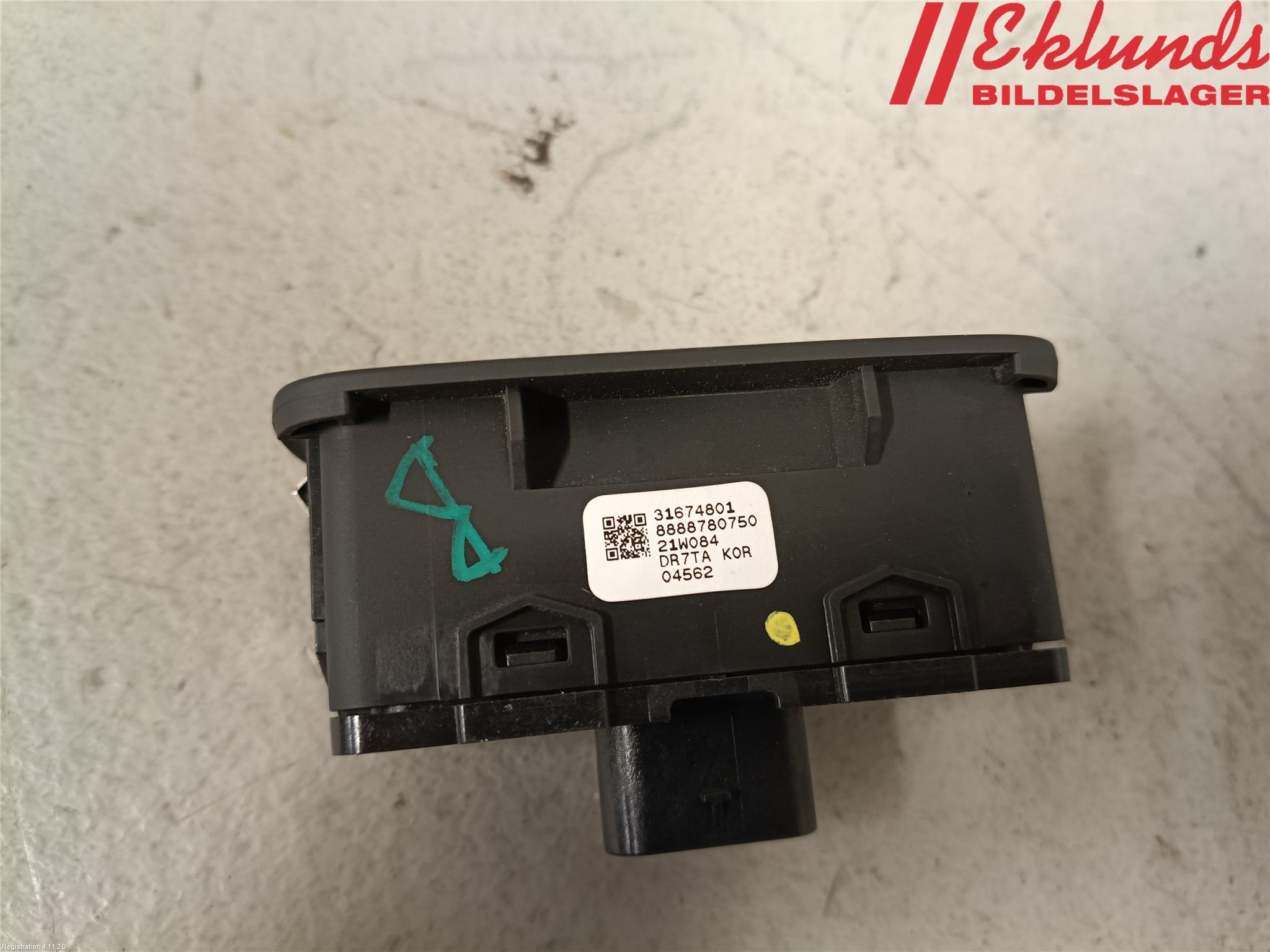 Volvo V60 19- Strömställare Baklucka