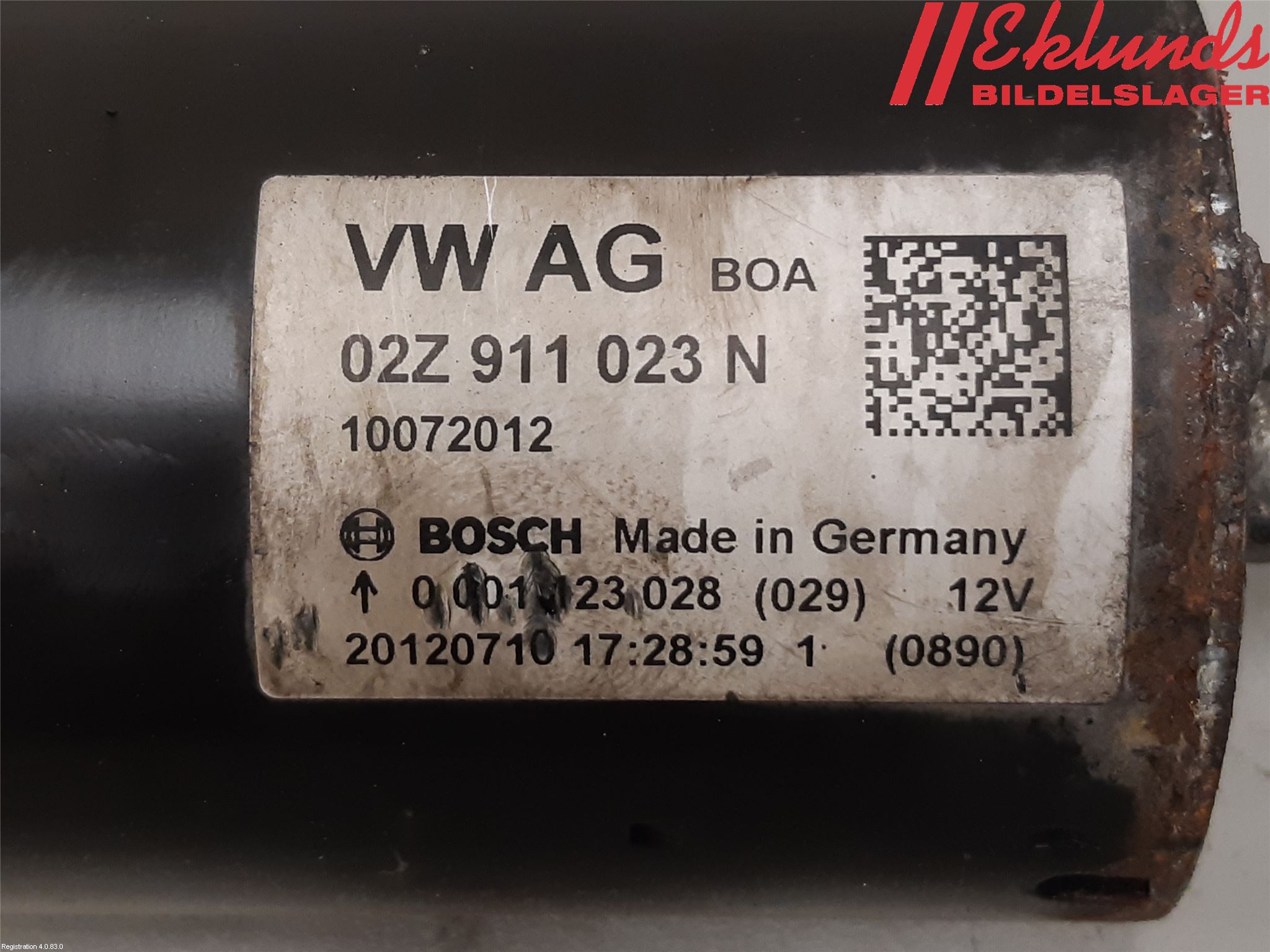 Skoda OCTAVIA (1Z) 05-13 Startmotor Diesel