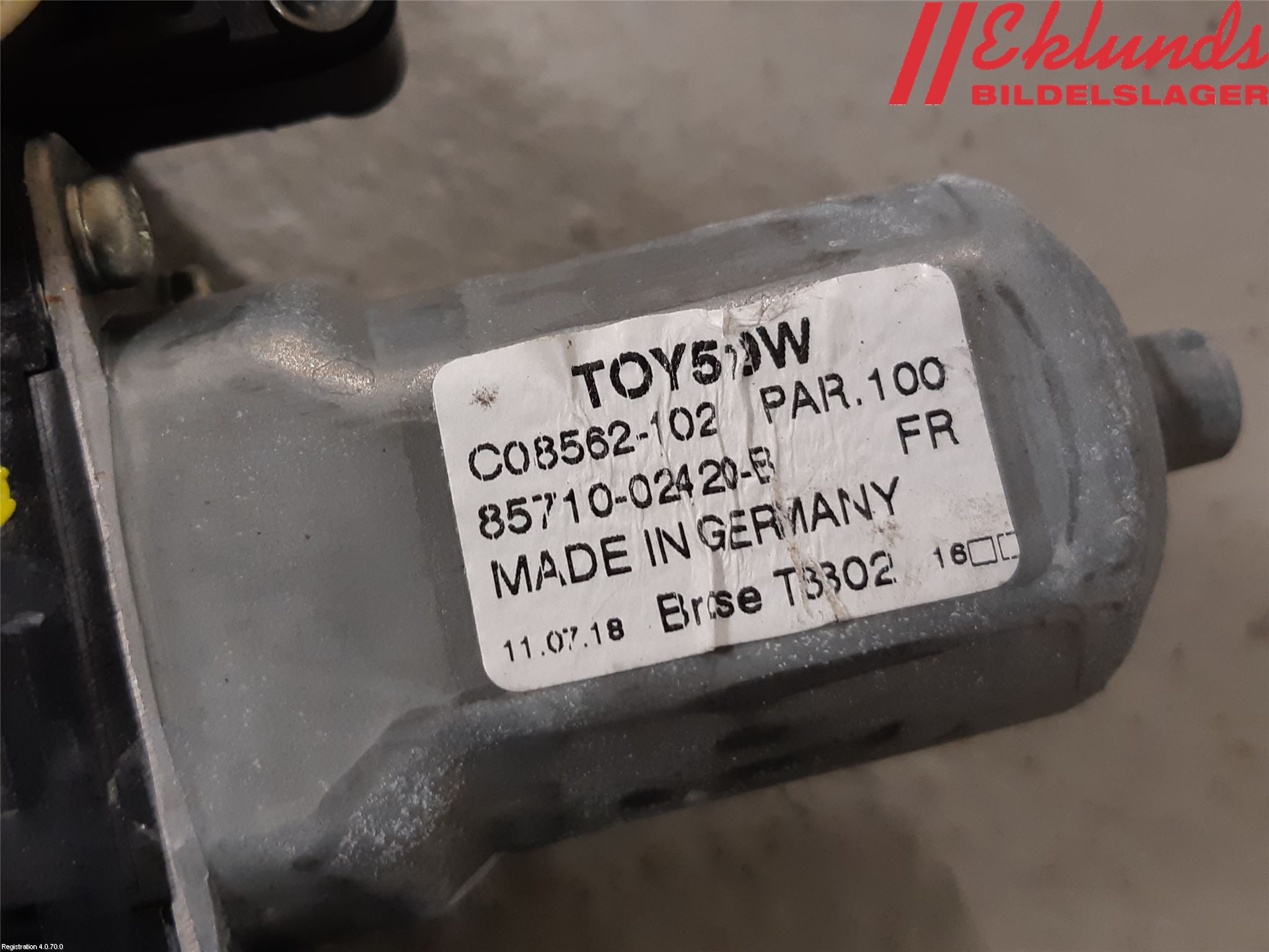 Toyota AURIS 13-19 Fönsterhiss El Kompl