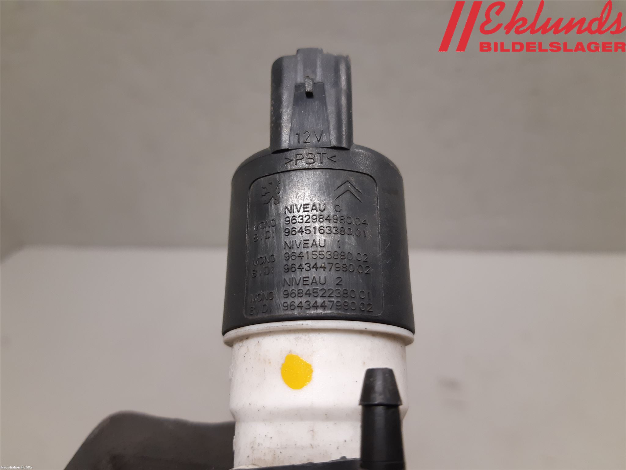 Citroen BERLINGO 08-18 Spolarpump Vindruta