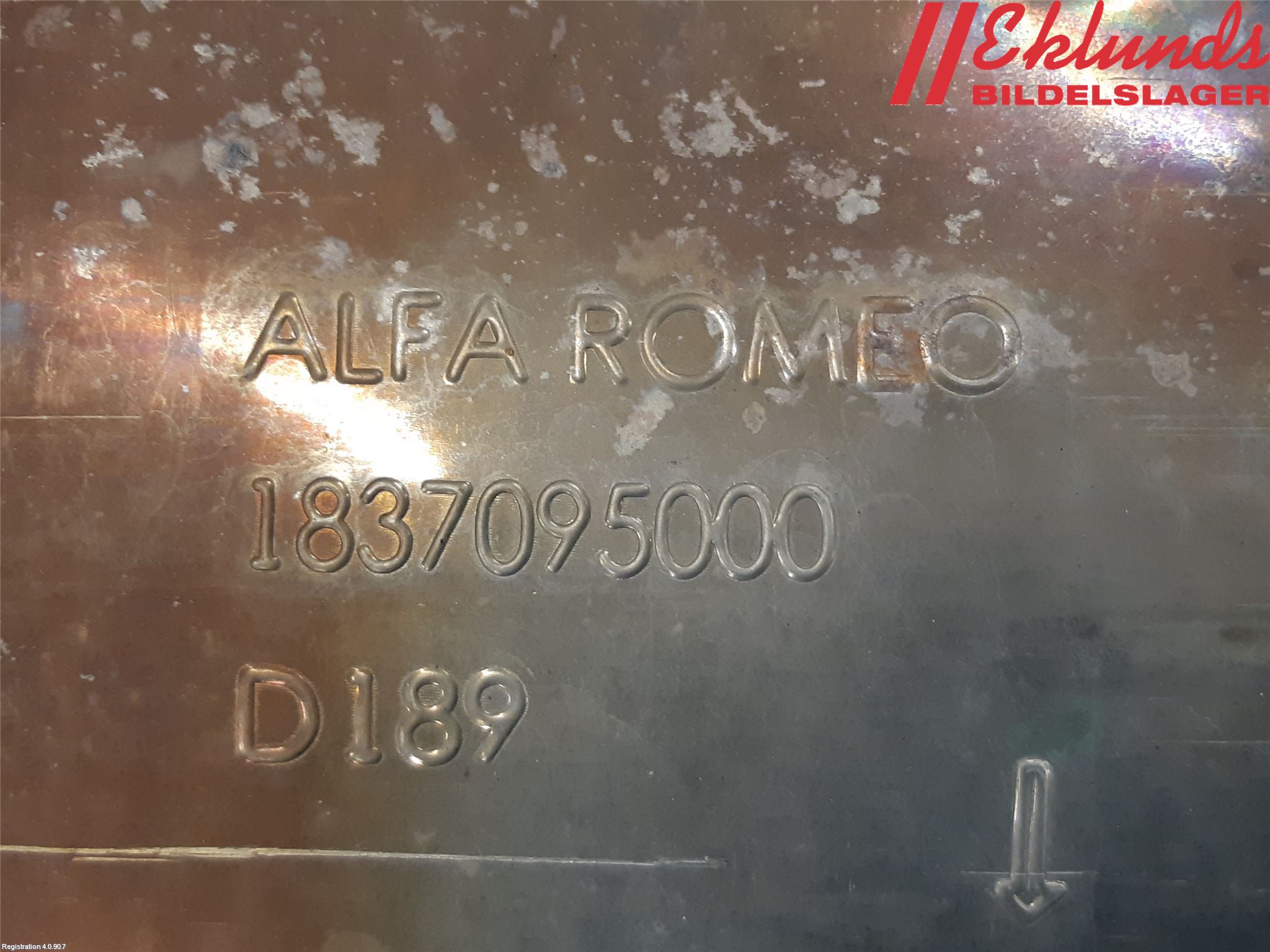 Alfa GIULIA Avgas Bakre Dämpare