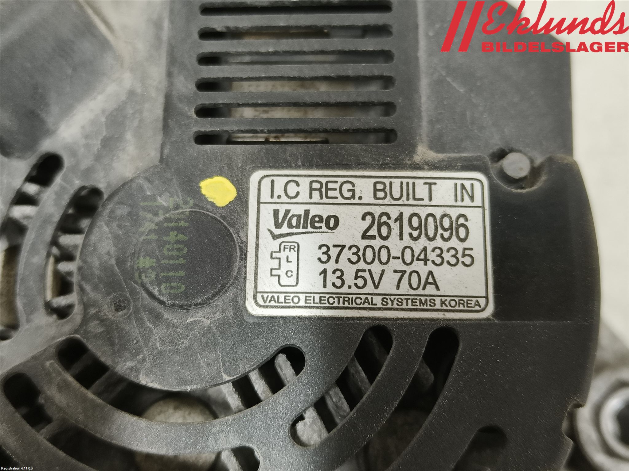 Kia PICANTO 12-17 Generator
