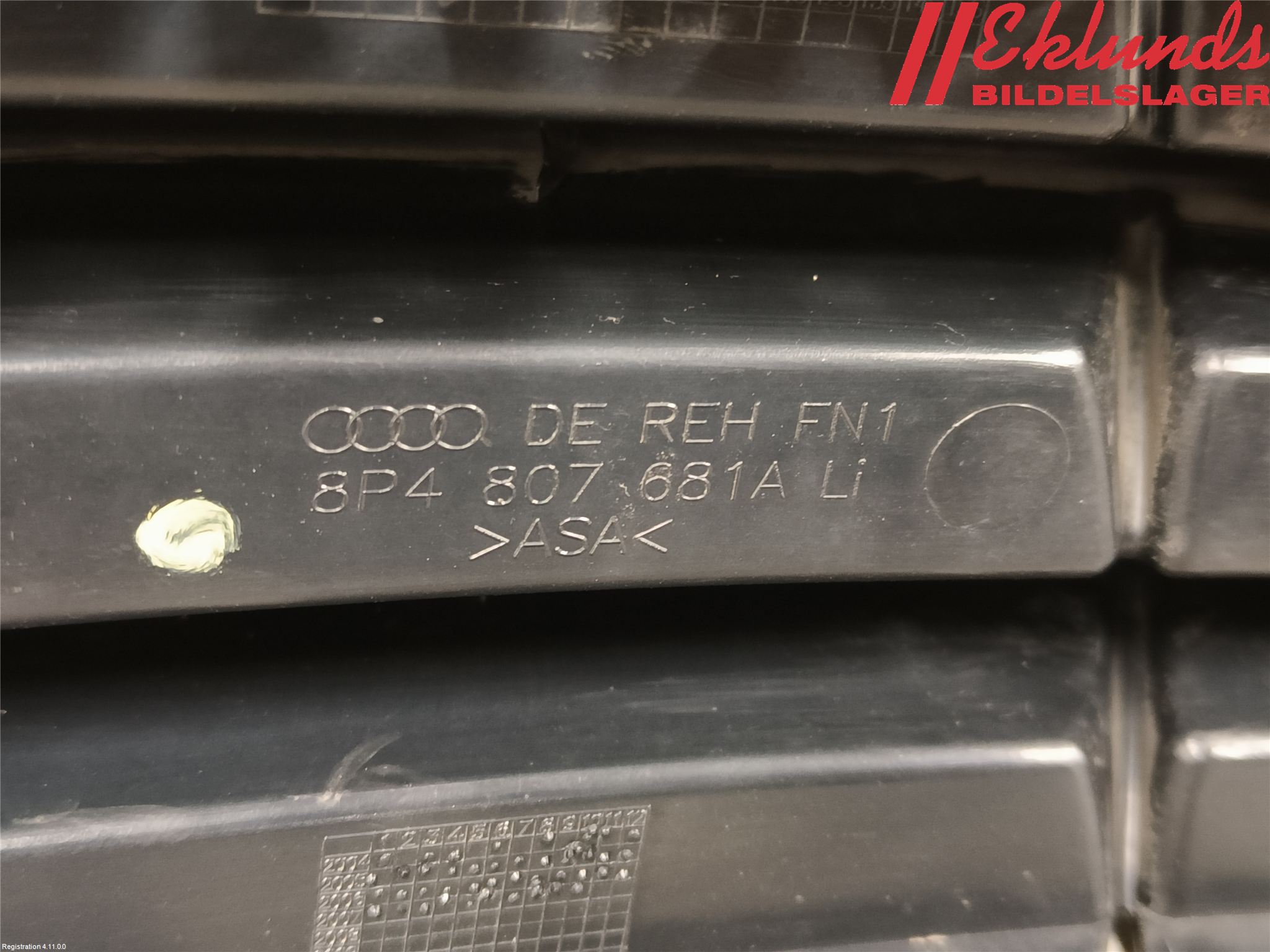 Audi A3/S3 05-13 Grilldel Vänster