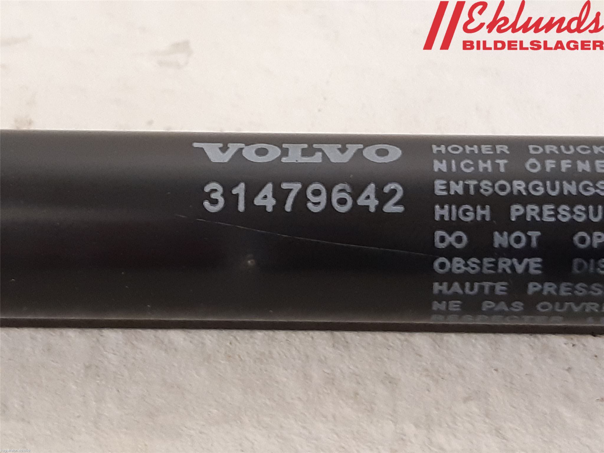 Volvo S90 17->> Gasfjäder Motorhuv