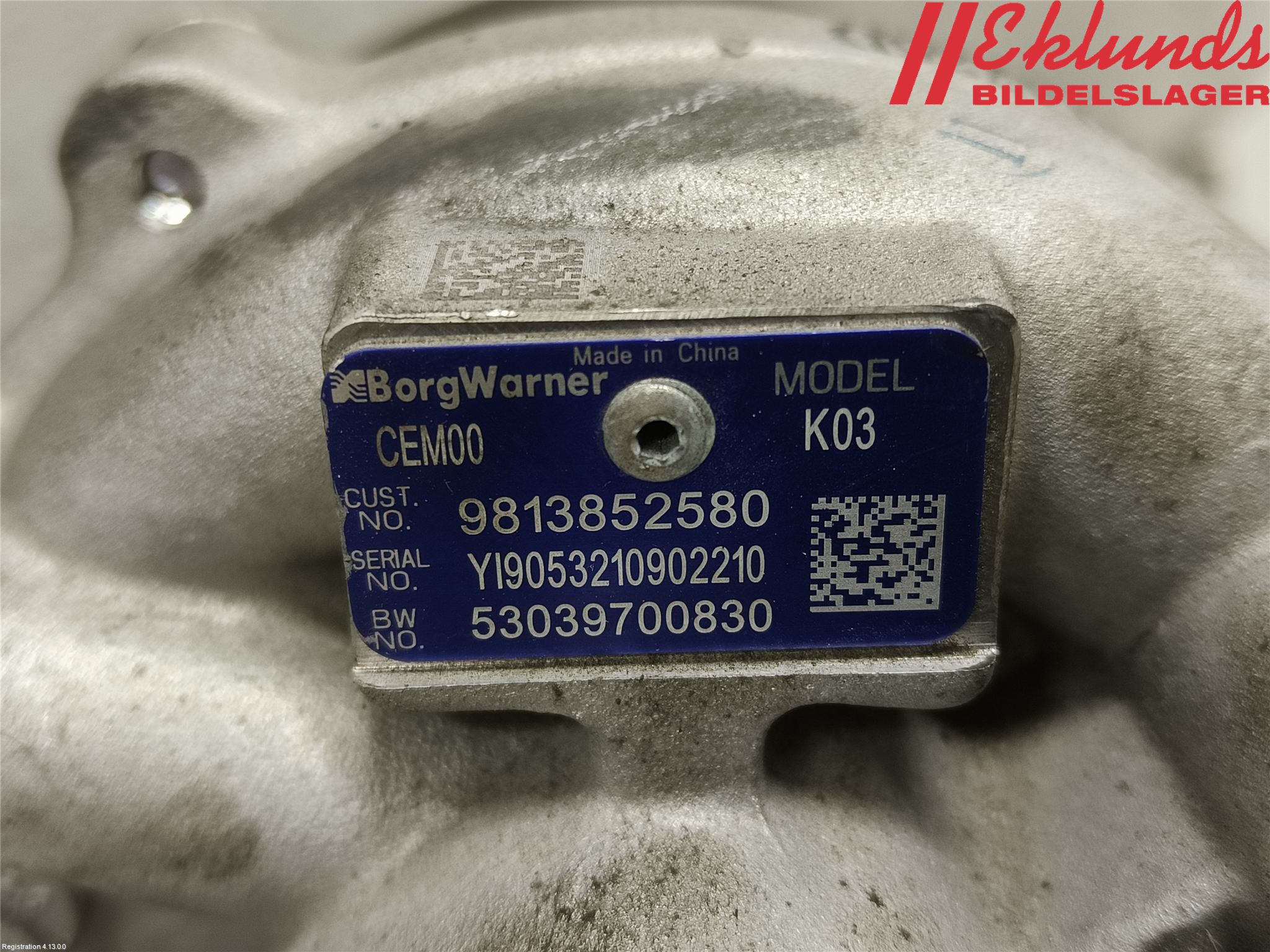 Opel ASTRA L 22- Turboaggregat