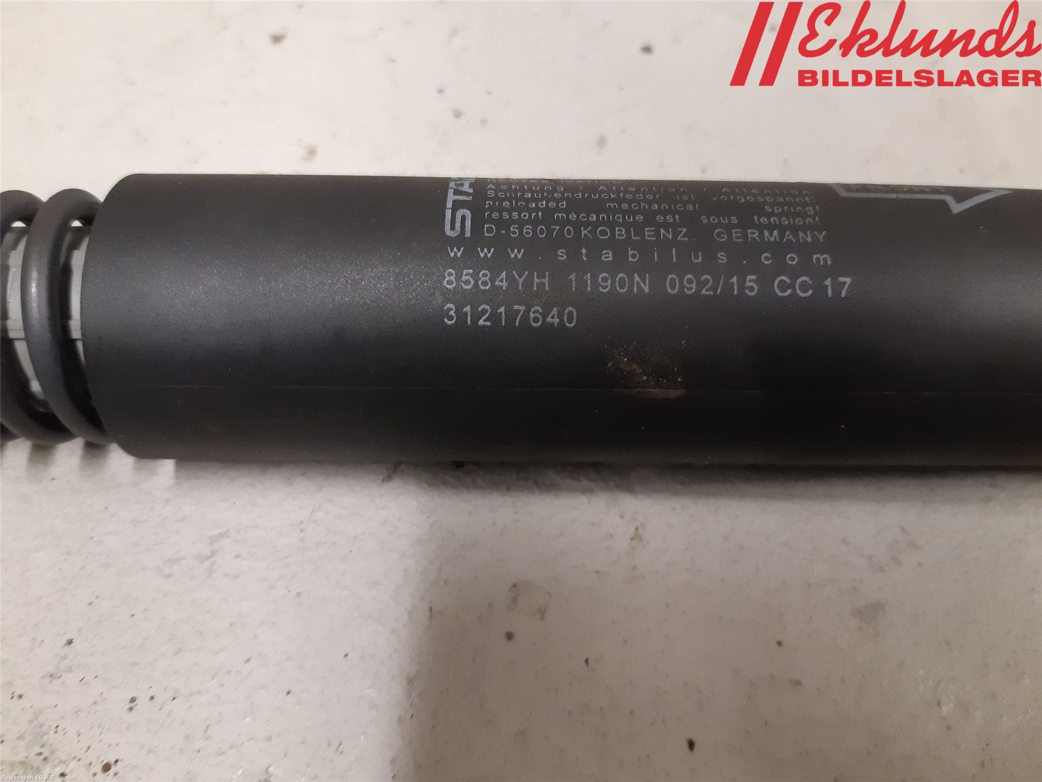 Volvo V70 14-16 Gasfjäder Baklucka