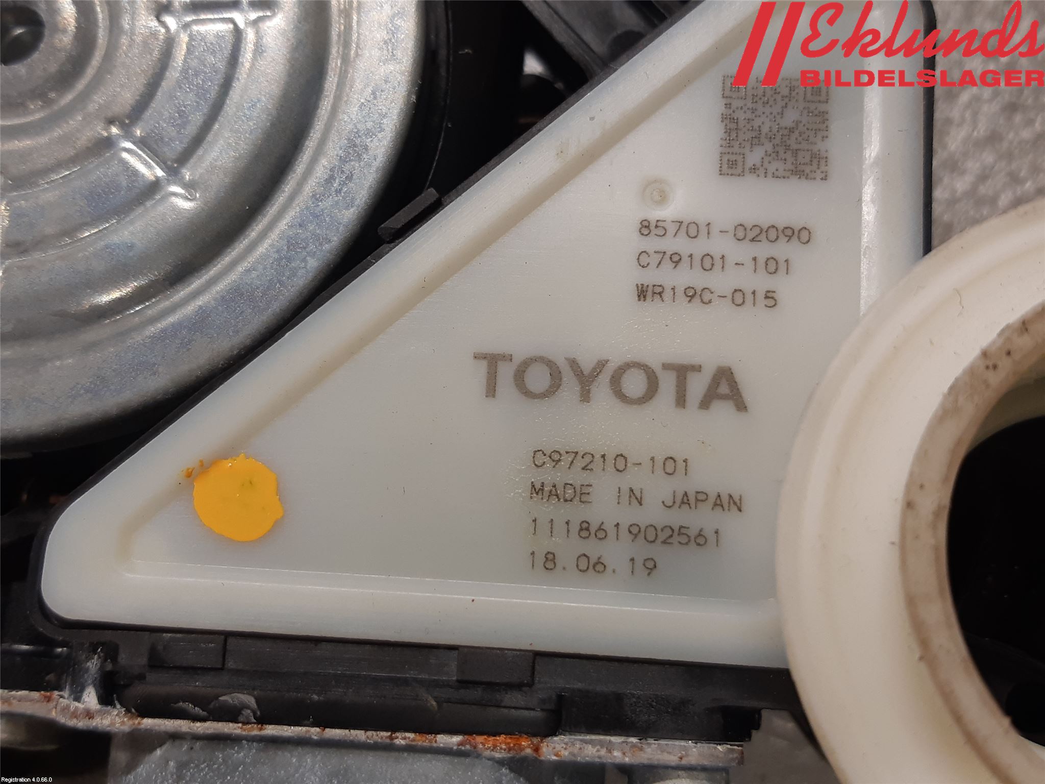 Toyota COROLLA 19- Fönsterhiss El Kompl