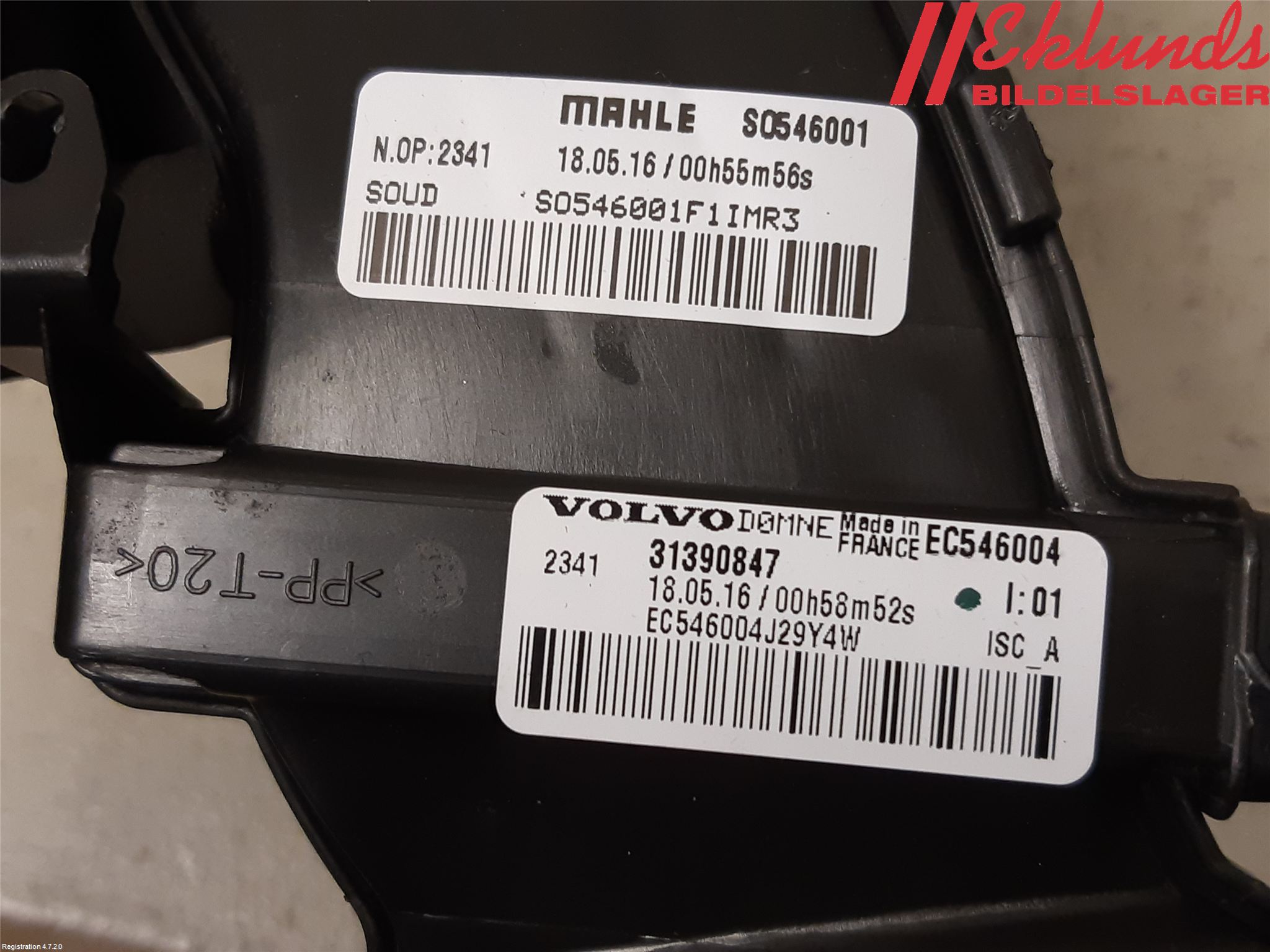 Volvo XC90/RECHARGE 16- Defrosterkanal-Munstycke