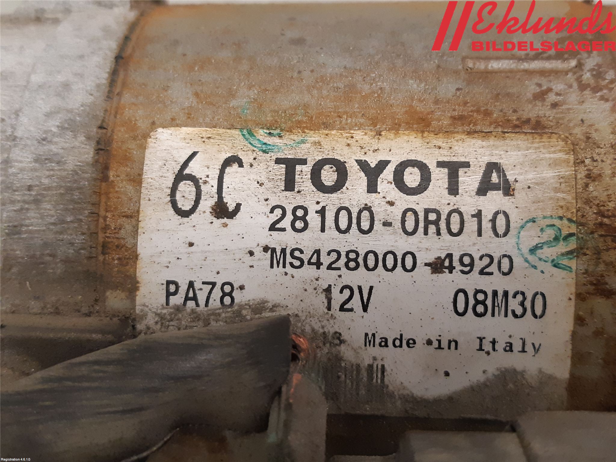 Toyota AVENSIS VERSO Startmotor Diesel