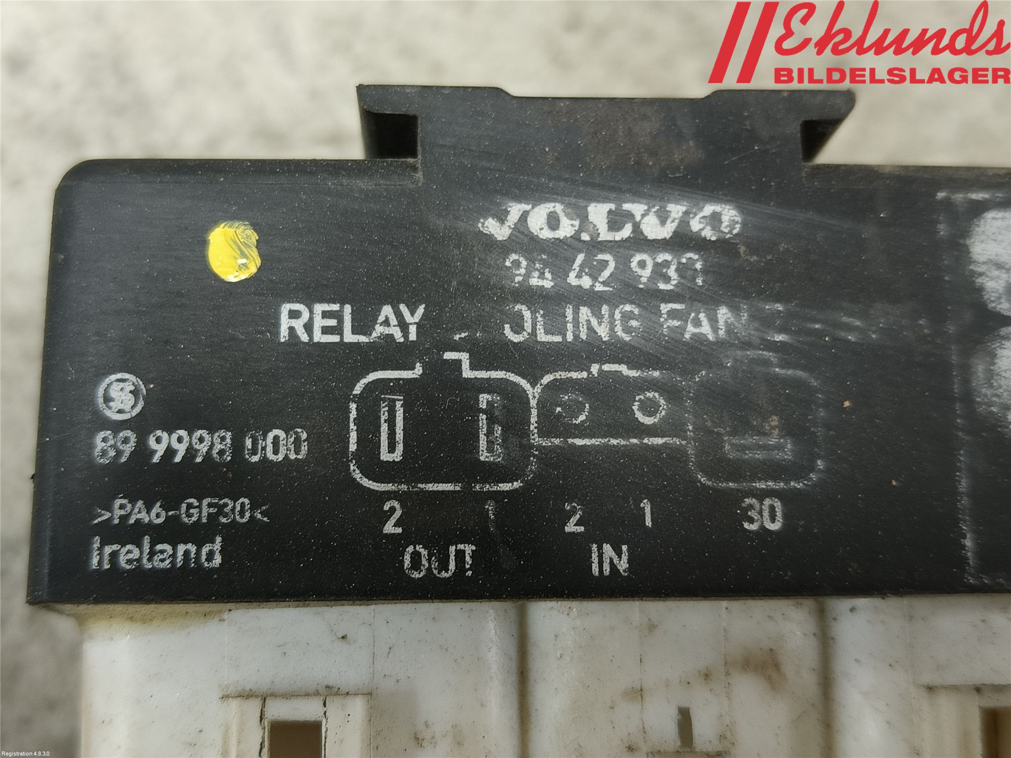 Volvo 960 91-97 Relä Kylfläkt