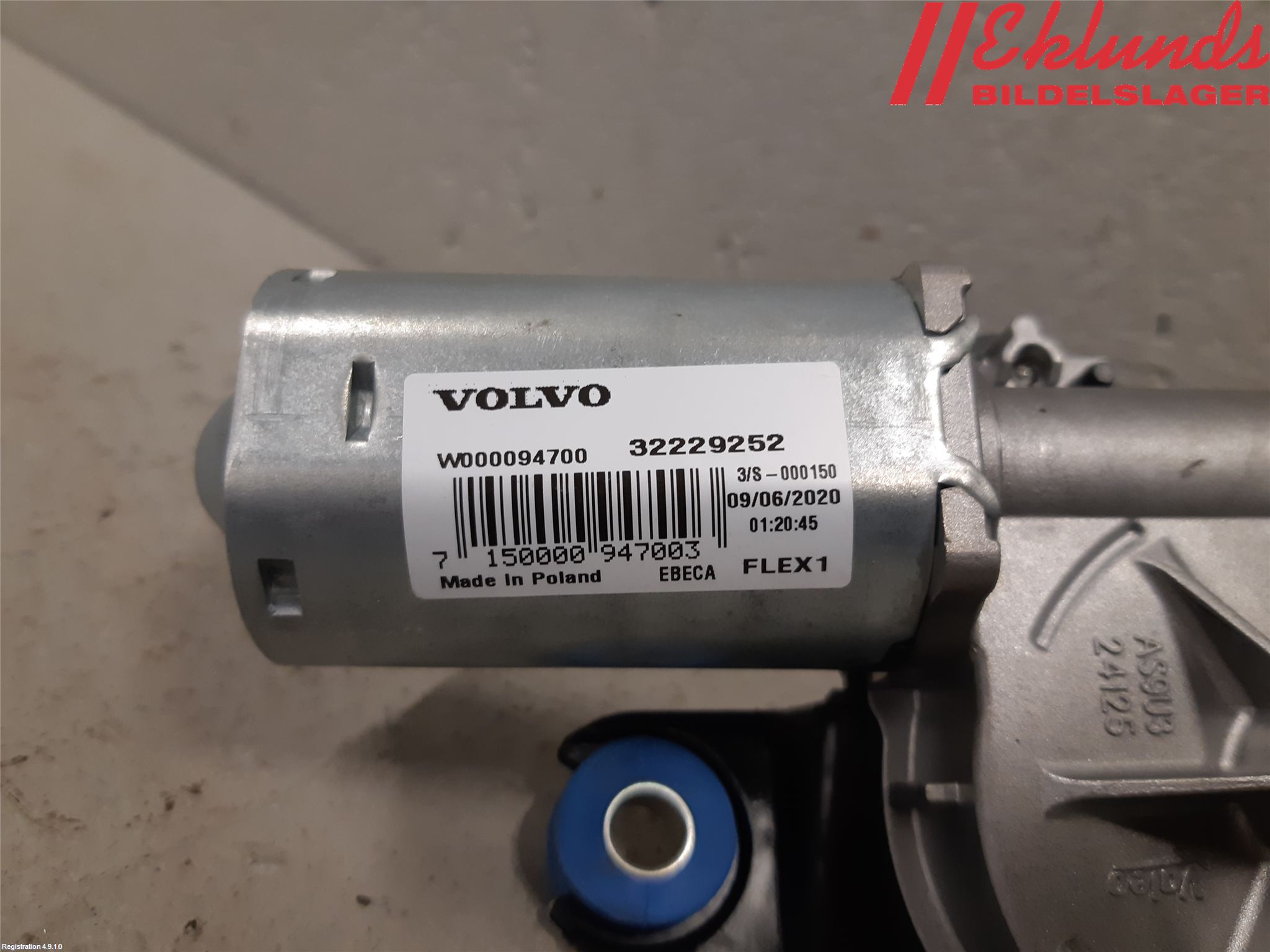 Volvo V60 CROSS COUNTRY 19- Torkarmotor Baklucka