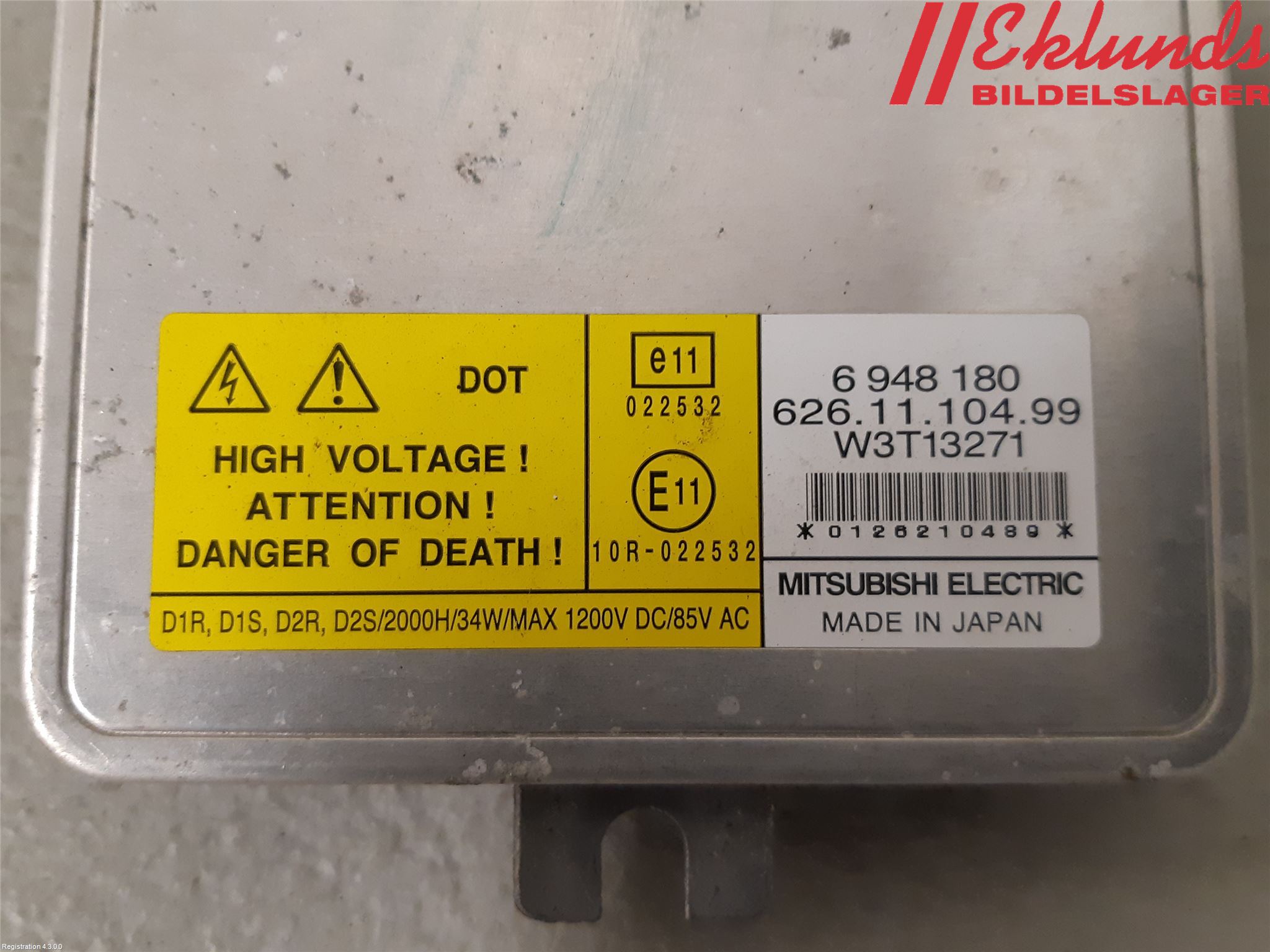 Volvo V70 08-13 Styrenhet Strålkastare