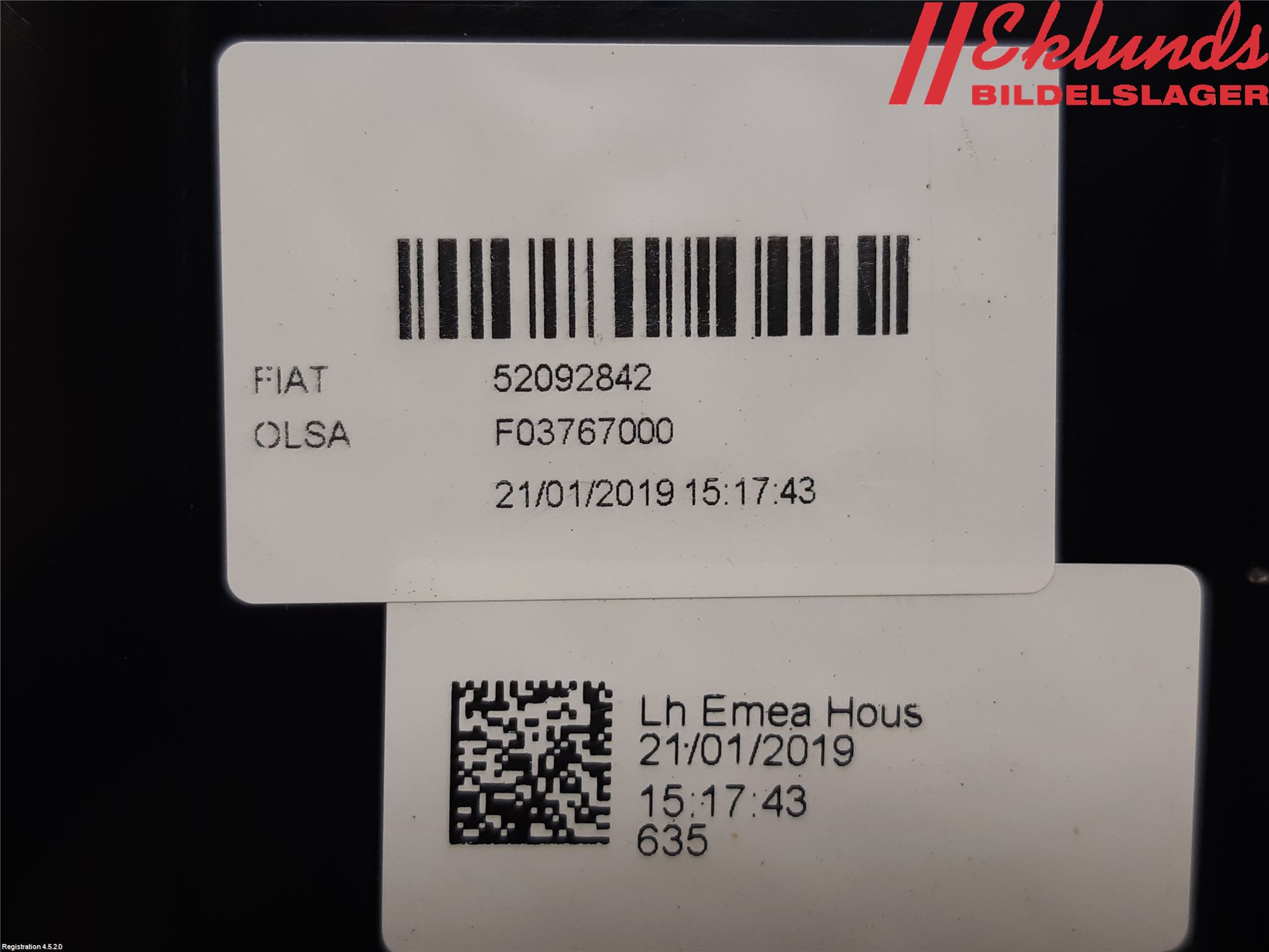 Fiat 500X 15- Bakljus Vänster