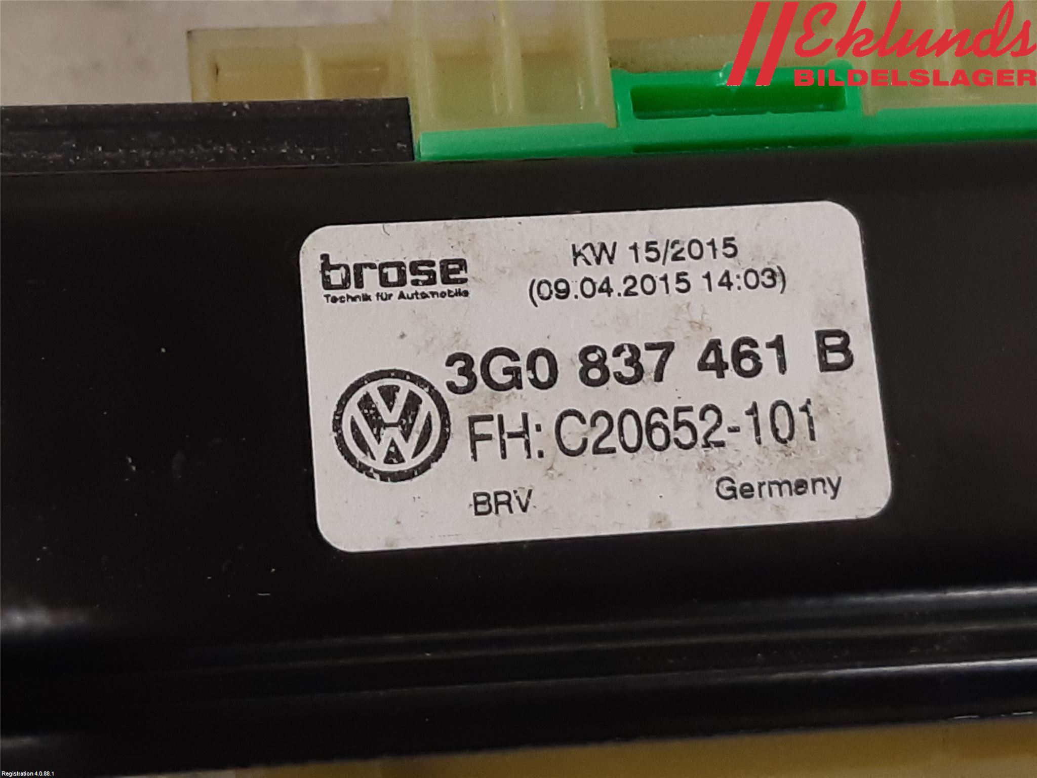 Volkswagen VW PASSAT 15-19 Fönsterhiss El Kompl
