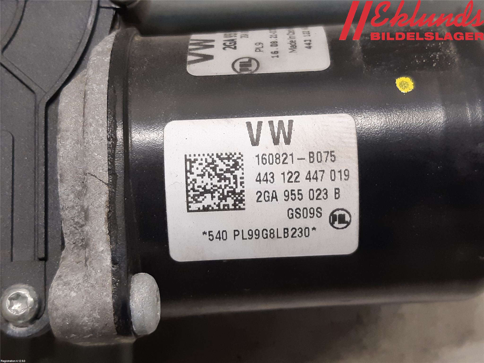 Volkswagen VW T-ROC 18- Torkarmotor Vindruta