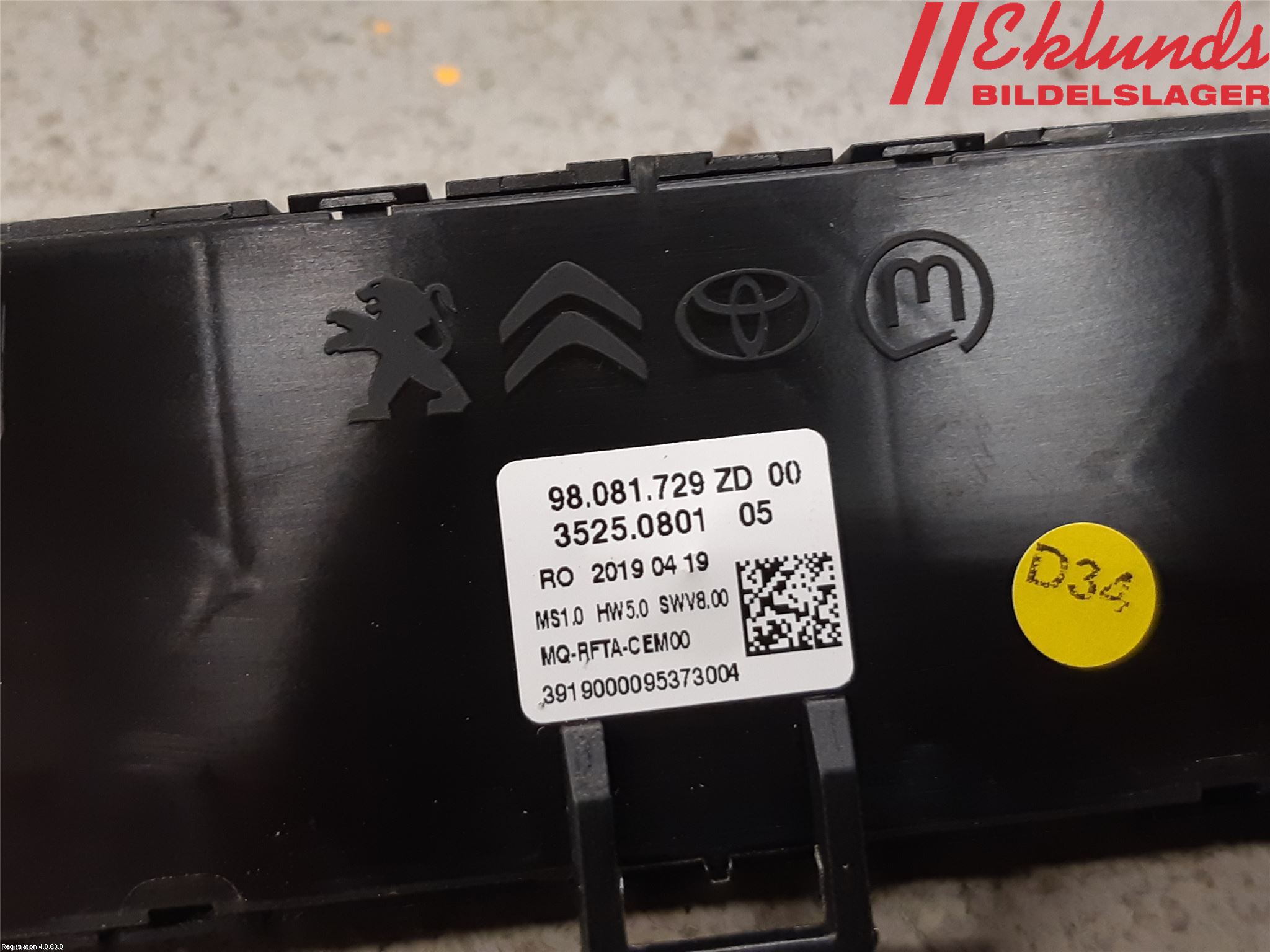 Toyota PROACE II 16- Ac Styrenhet Ac Manöveren