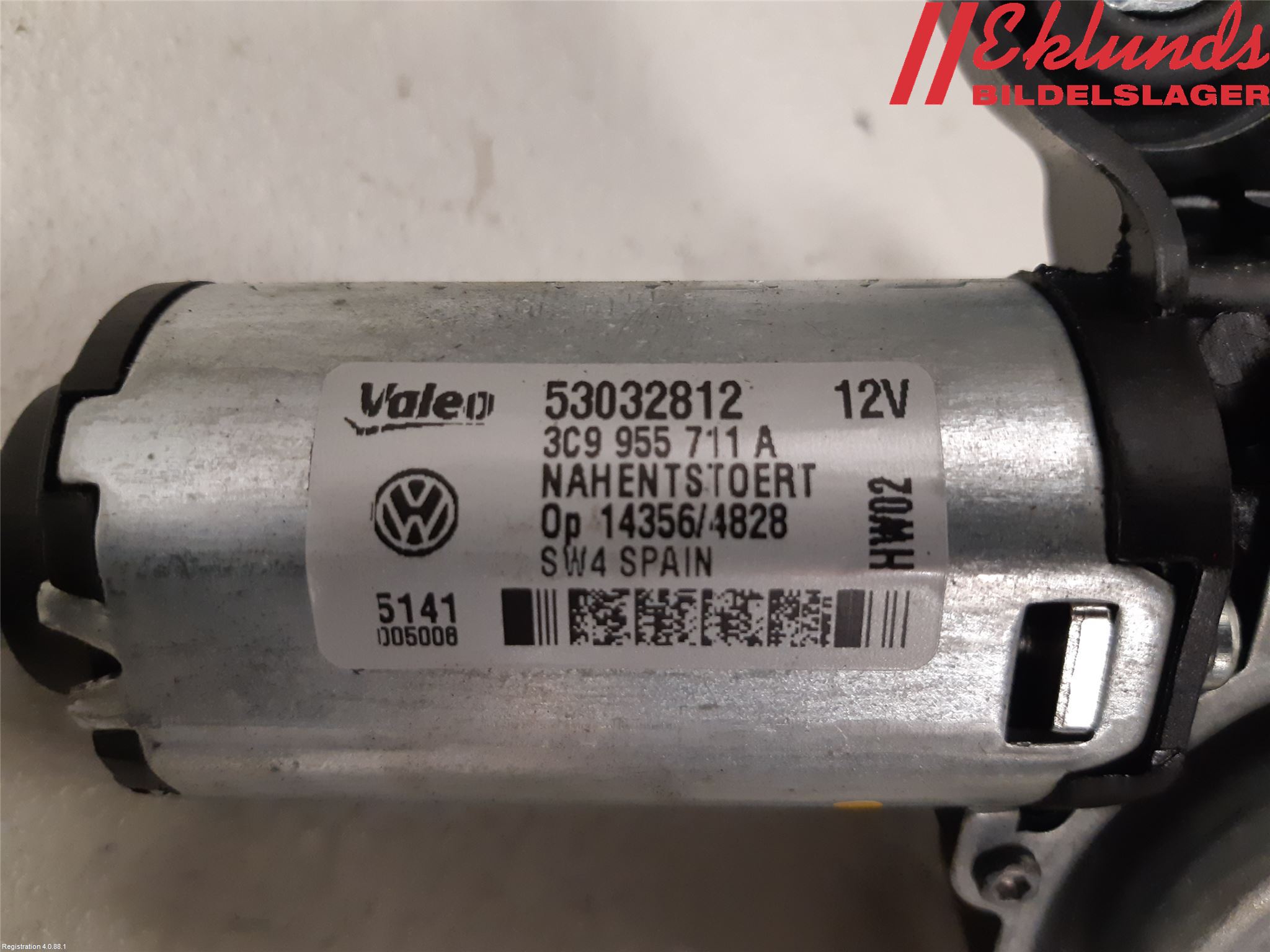 Volkswagen VW PASSAT 11-14 Torkarmotor Baklucka