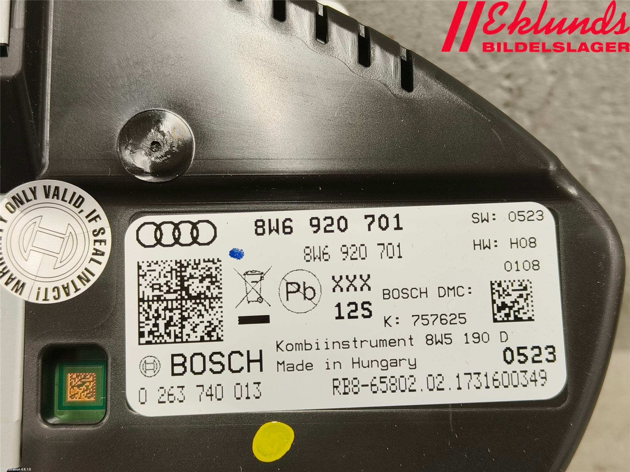 Audi A5 17- Instrument Komb