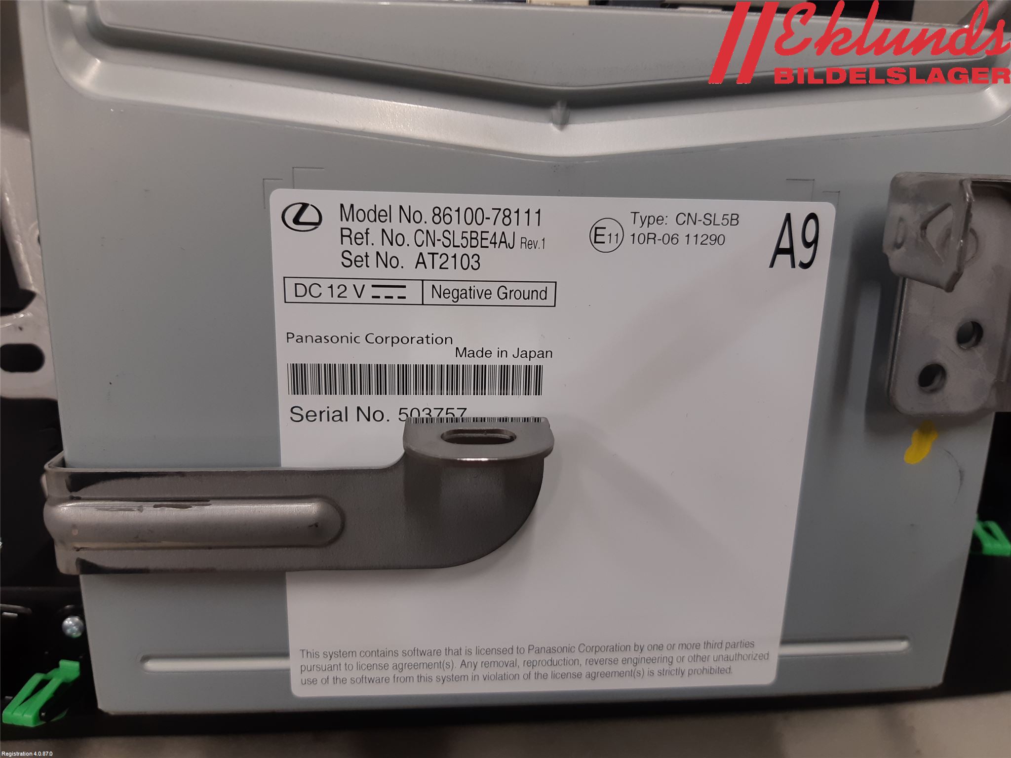 Lexus NX 340h/450h+ 21- Cd Radio - Multimediapanel