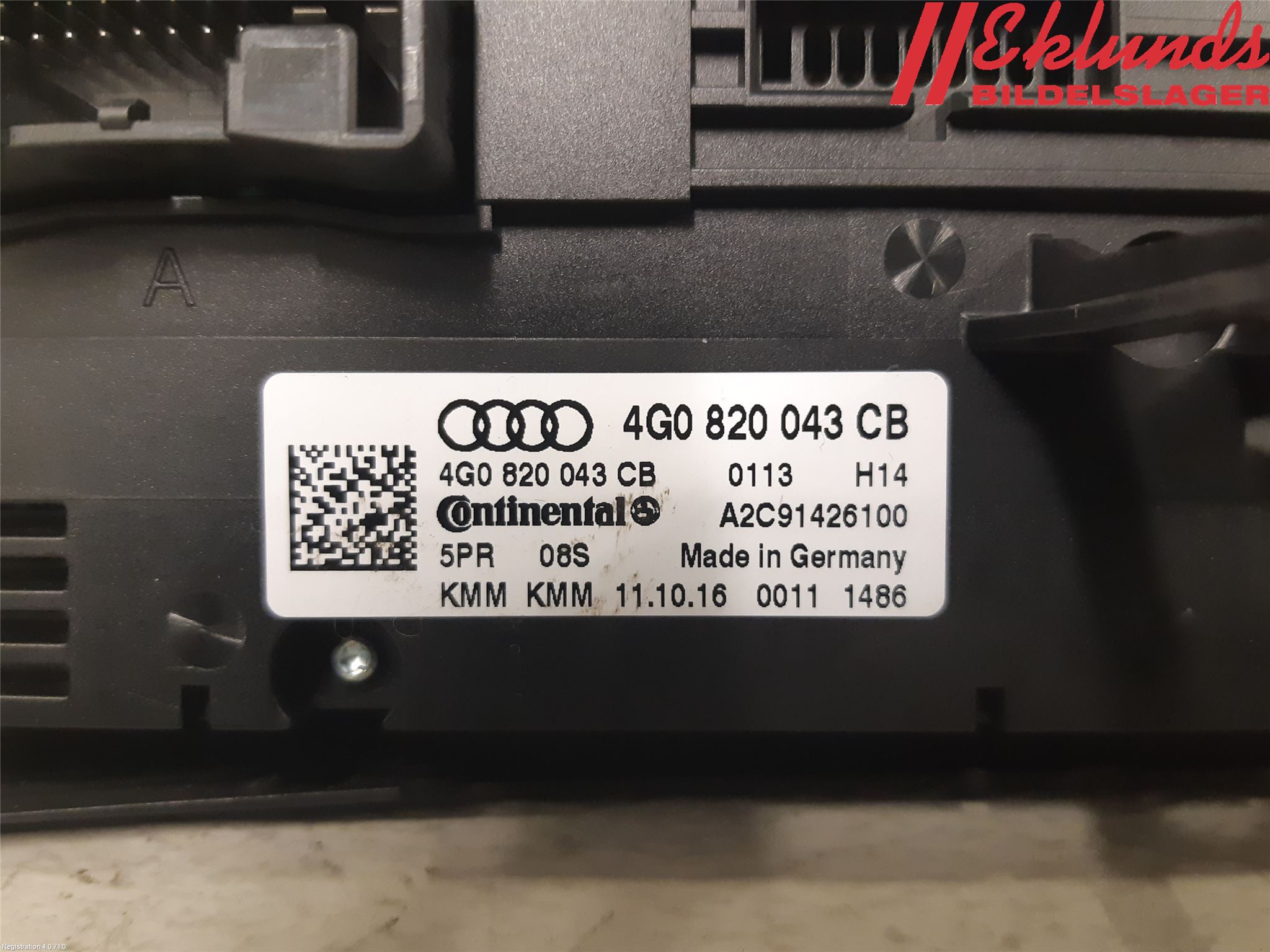 Audi A6 ALLROAD 12-18 Ac Styrenhet Ac Manöveren