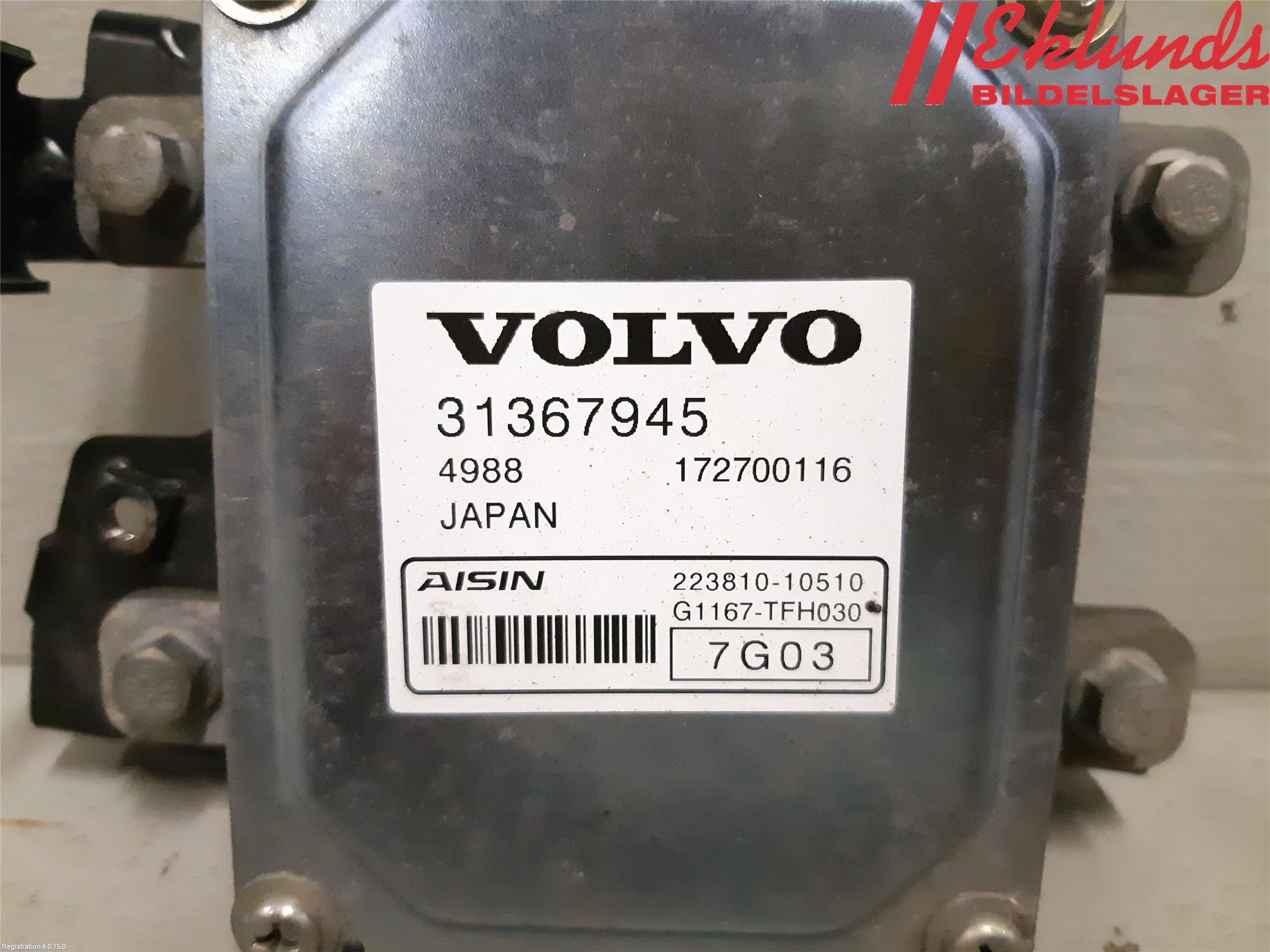 Volvo V60 14-18 Styrenhet Växellåda