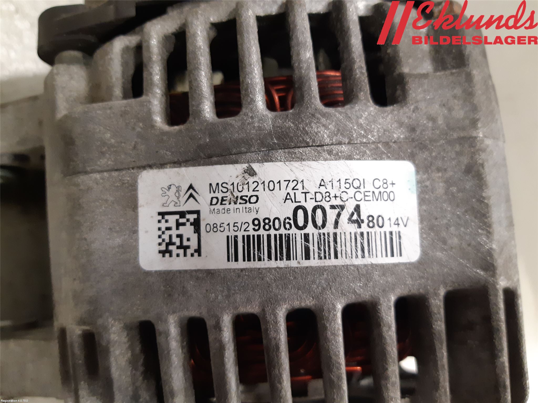 Citroen C3 10-17 Generator