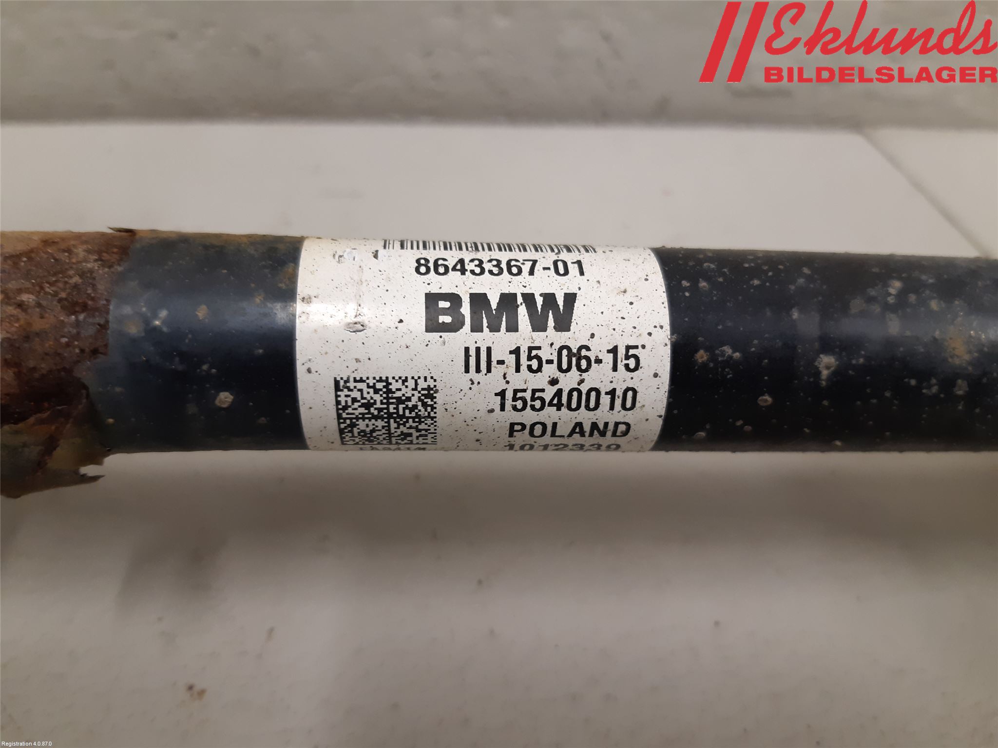 BMW 2 F45 Active Tourer 14-21 Drivaxel Fram Vänster
