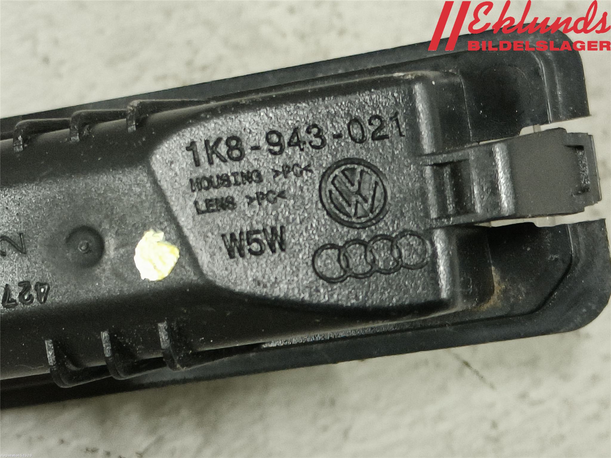 Volkswagen VW GOLF / E-GOLF VII 13-20 Skylt Belysning