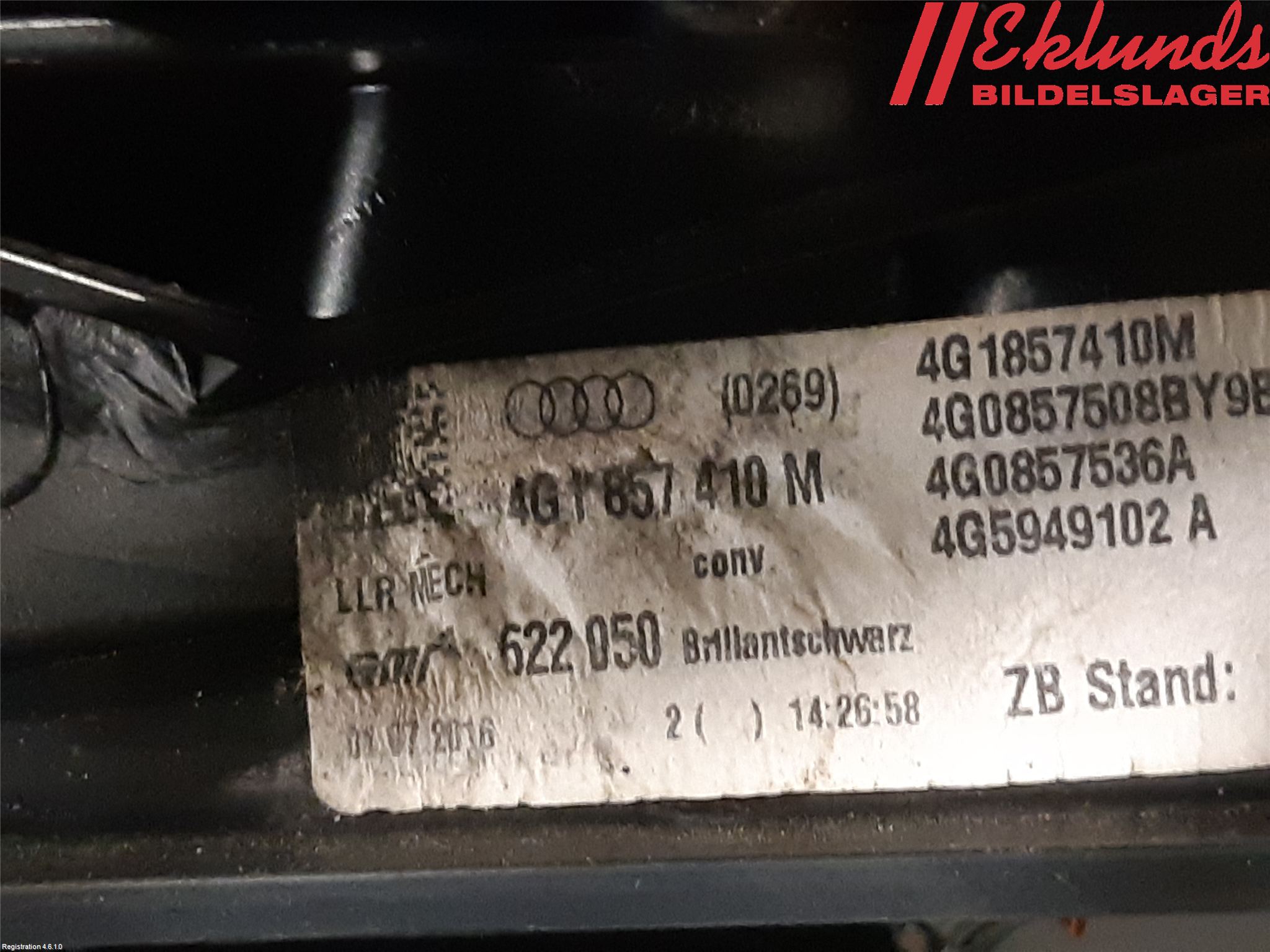 Audi A6/S6 4G 11-18 Spegel Yttre El Hö