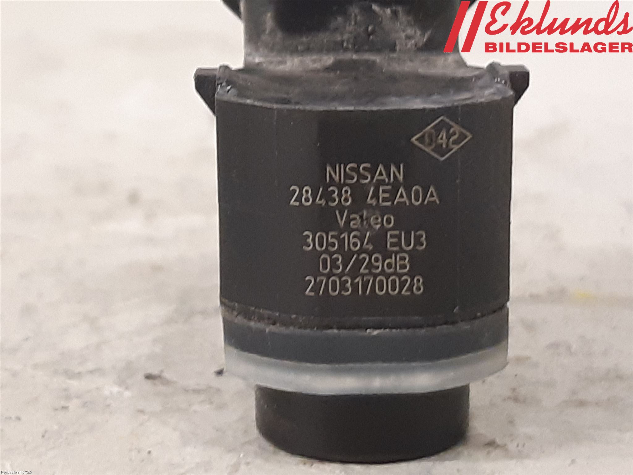 Nissan QASHQAI 14-17 Parkeringshjälp Backsensor