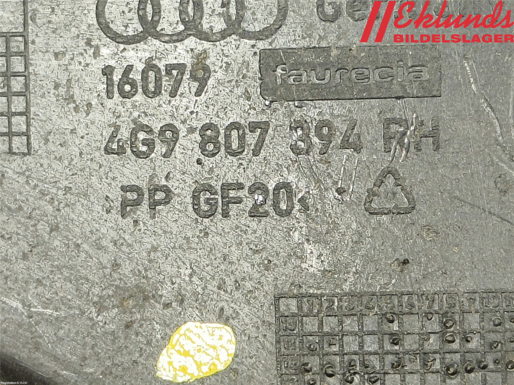 Audi A6 ALLROAD 12-18 Stötfångarfäste Bak Hö