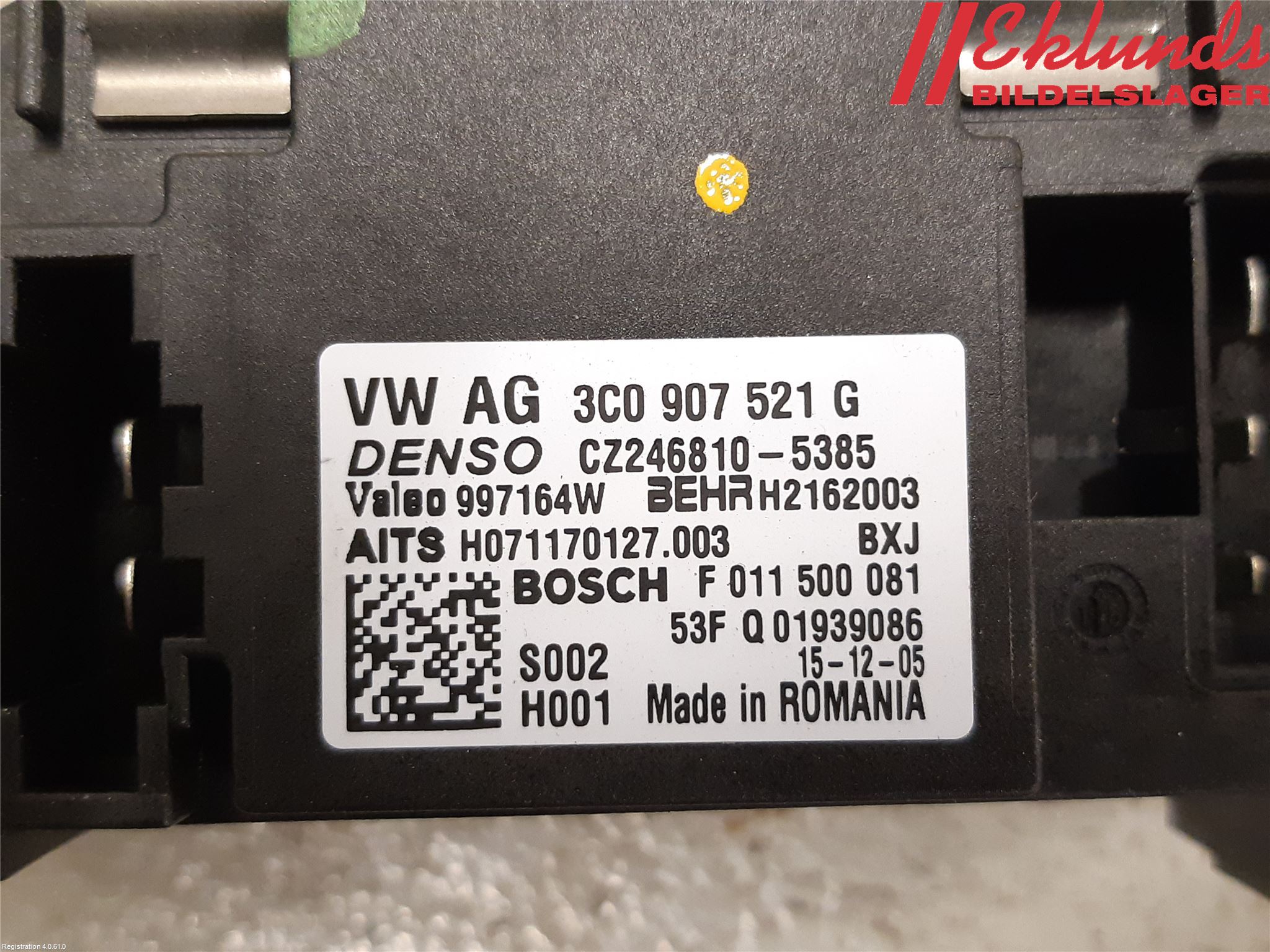 Volkswagen VW CADDY 16-20 Värmefläktsmotstånd