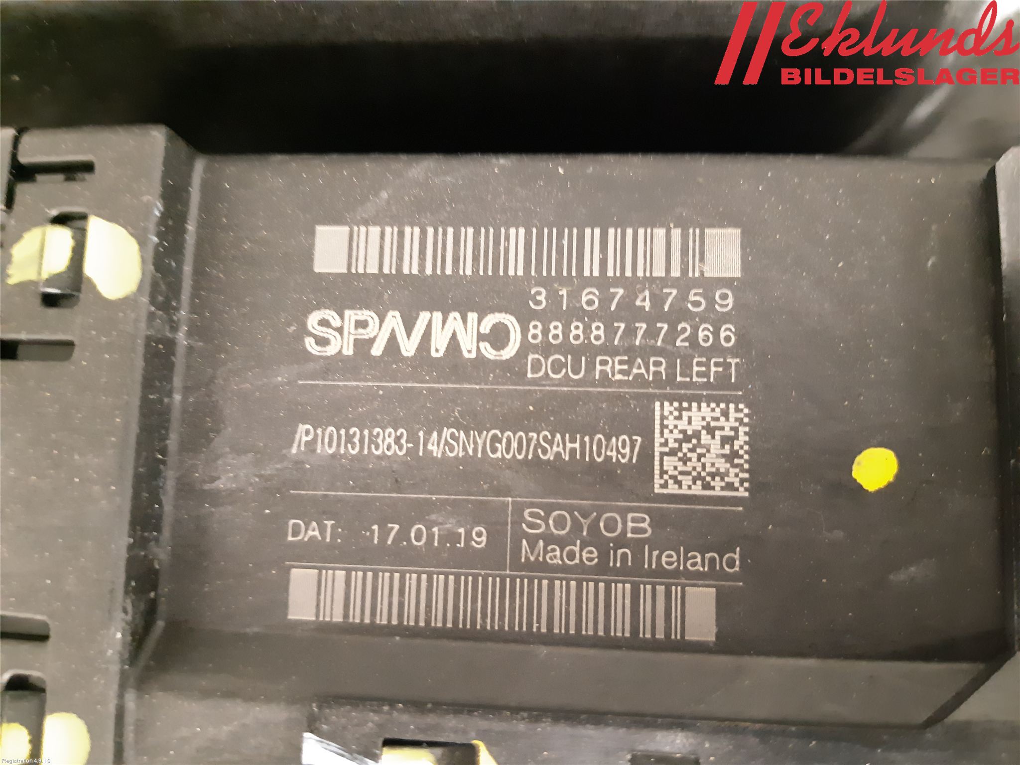 Volvo V60 19- Fönsterhiss El Kompl