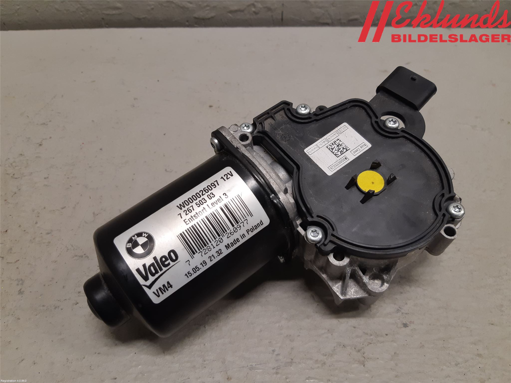 BMW 2 F22/F23/F87 Coupé/Cab 13-21 Torkarmotor Vindruta