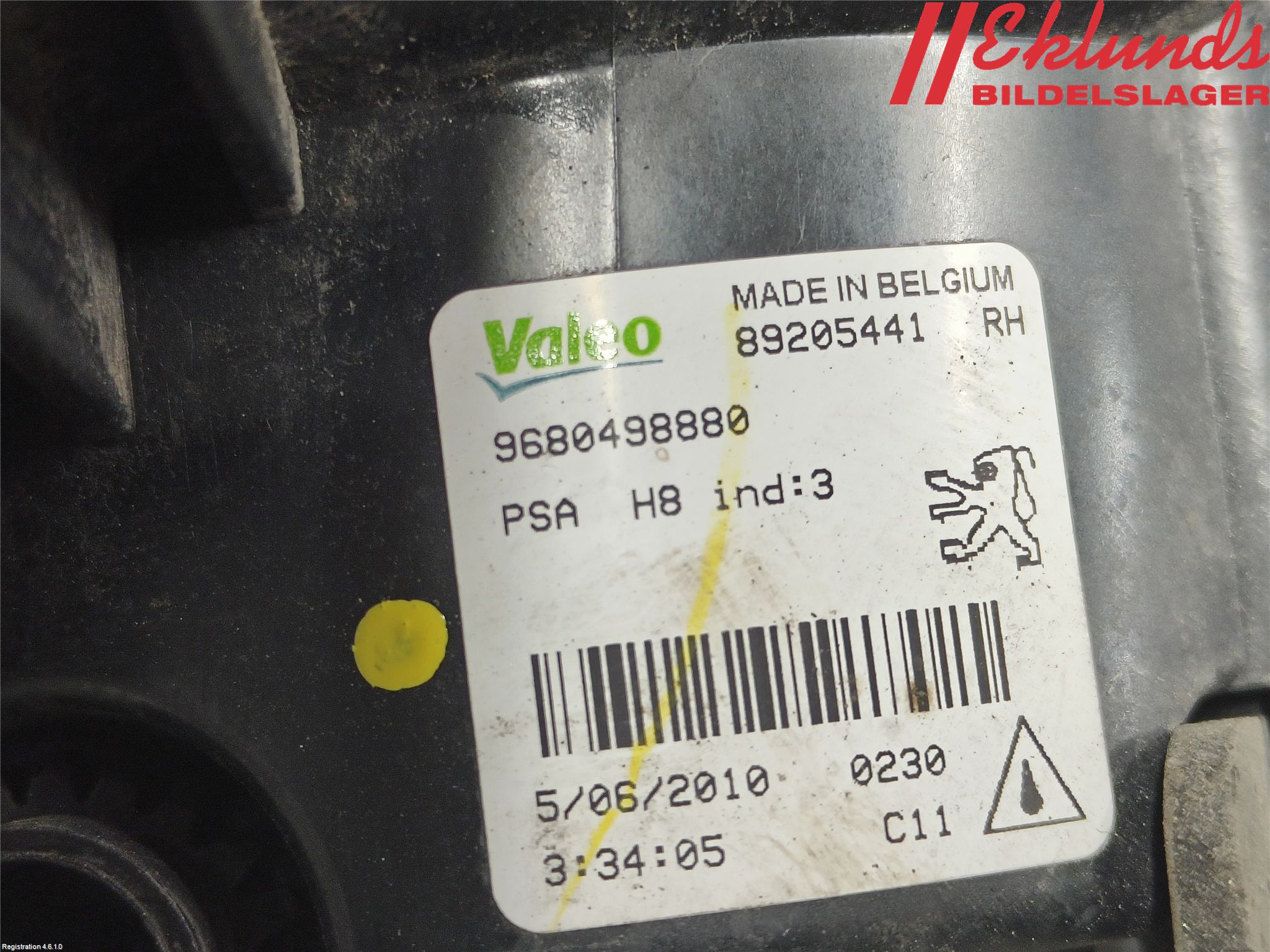 Peugeot 308 08-13 Dimljus-Varselljus Fram