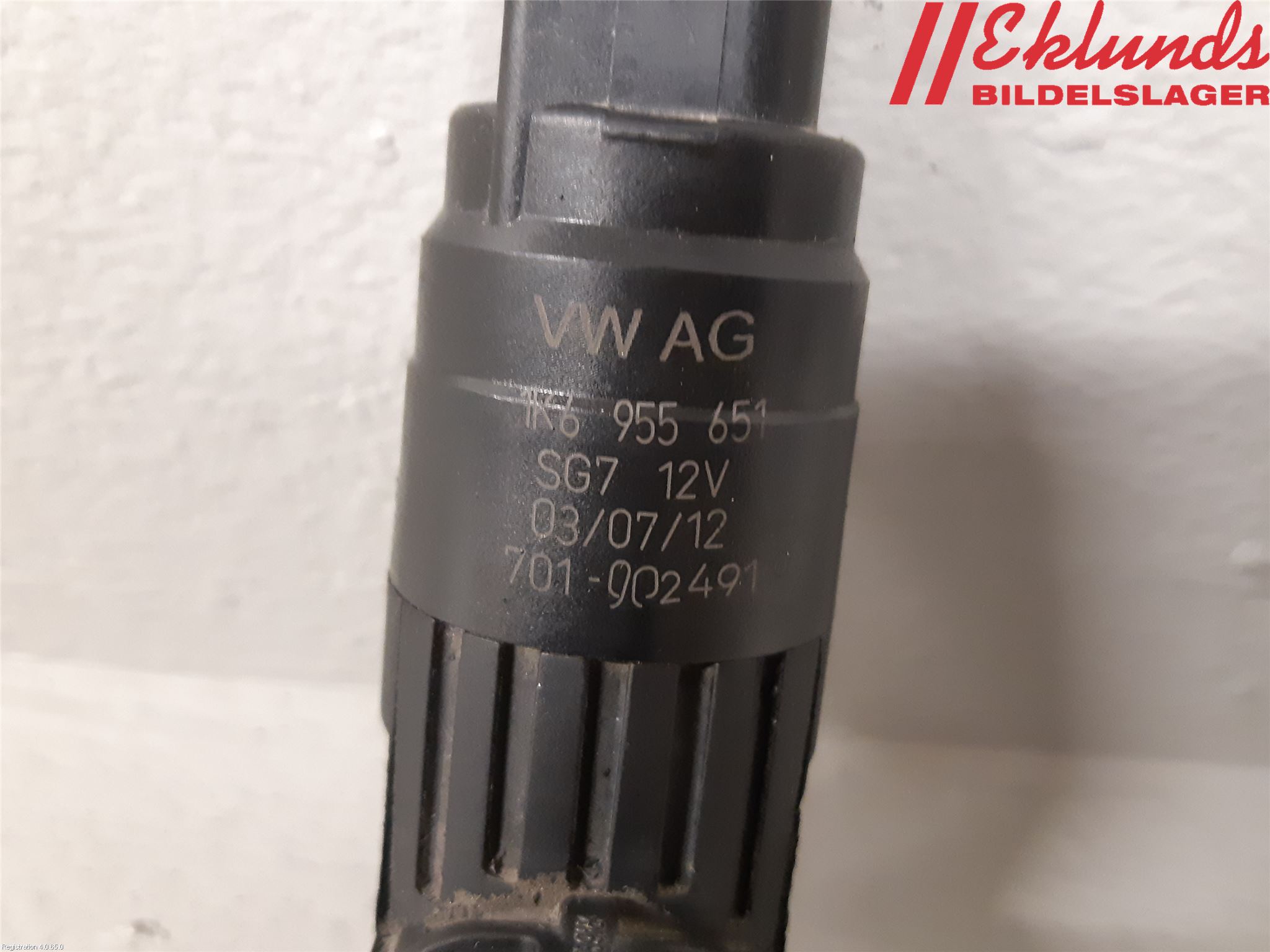 Volkswagen VW GOLF VI 09-13 Spolarpump Vindruta