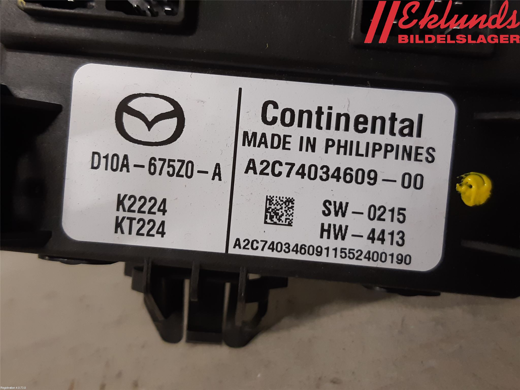 Mazda 2 (DJ) 15-22 Styrenhet Övrigt