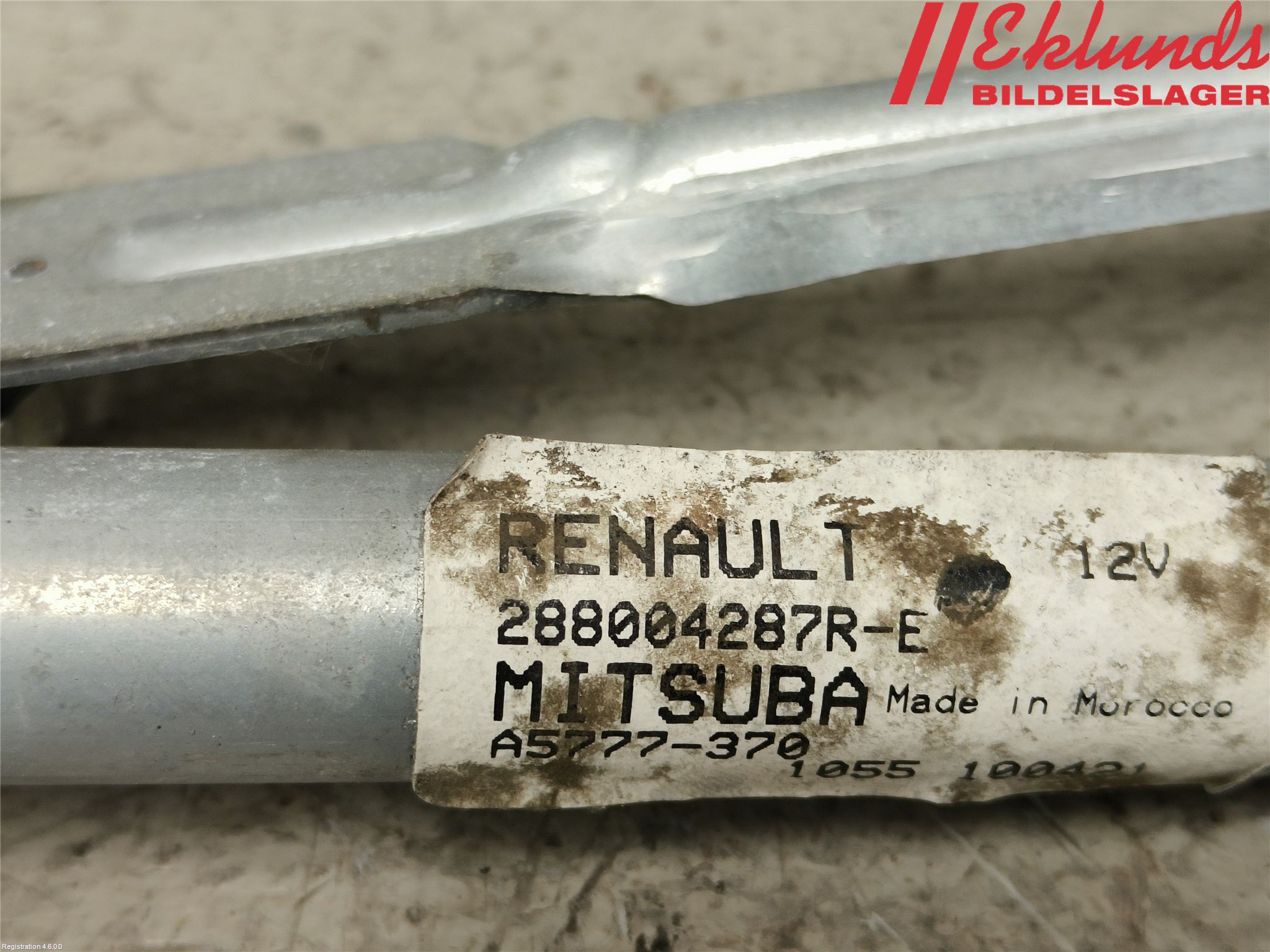 Renault EXPRESS 21- Torkarmekanism Vindruta