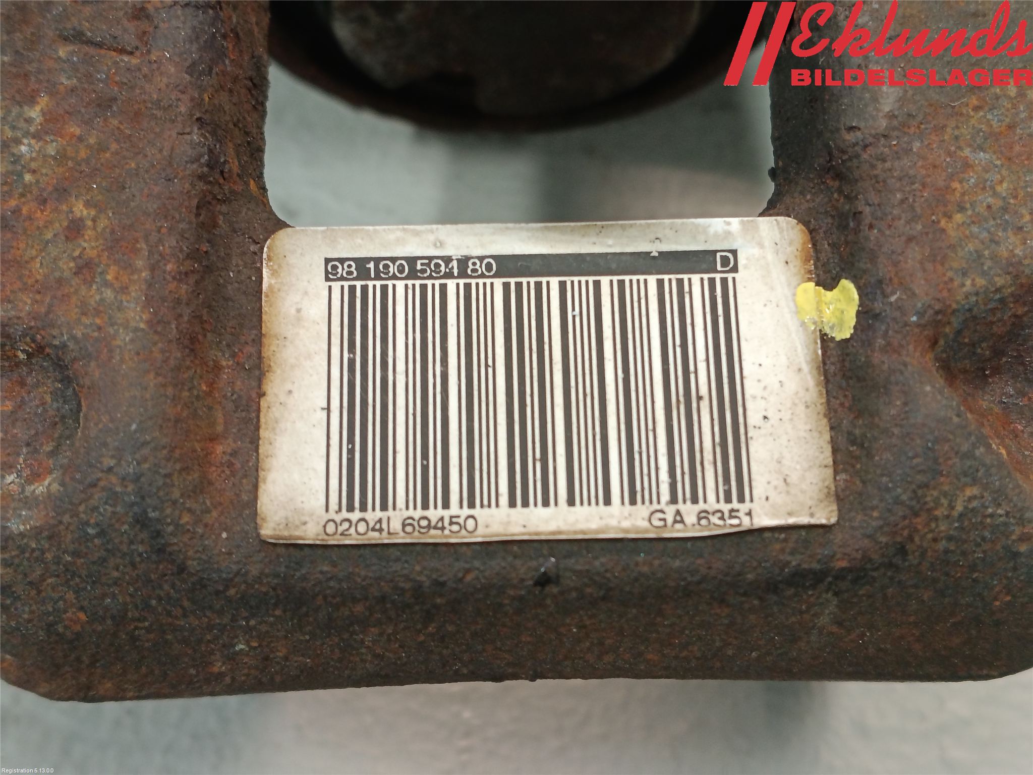 Peugeot 308 14-21 Bromsok Bak Höger