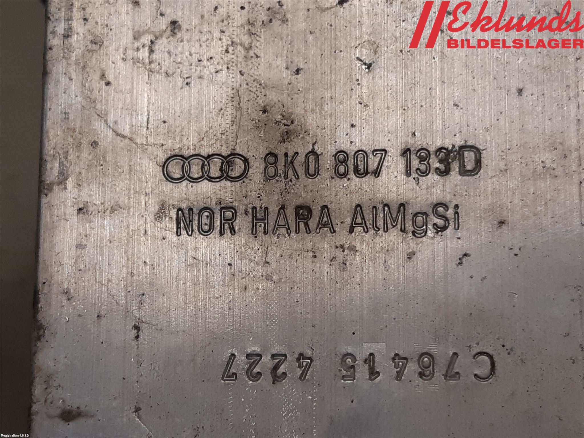 Audi A4 12-15 Stötfångarbärjärn Fram