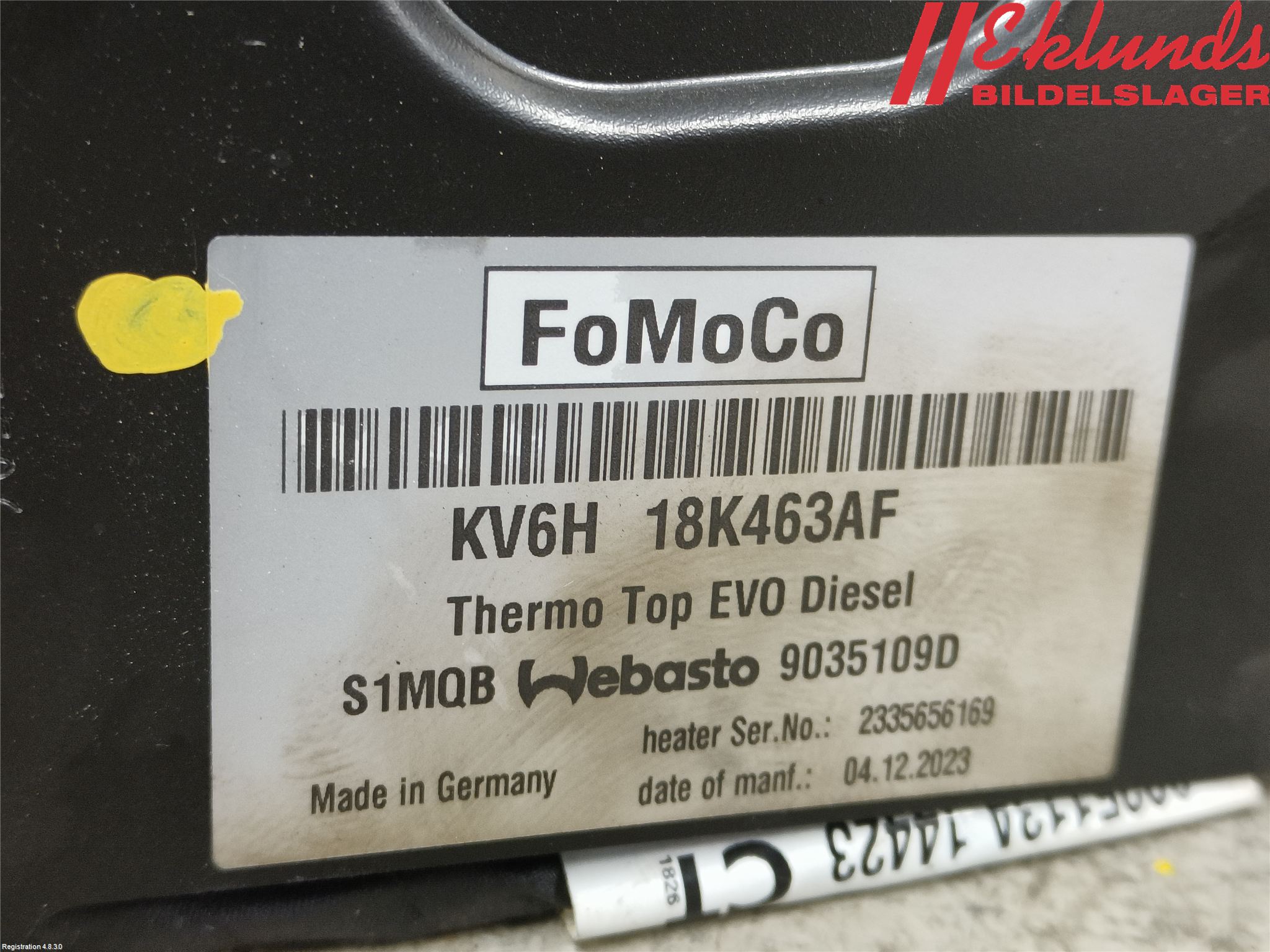 Ford TRANSIT/TOURNEO CONNECT 22- Dieselvärmare