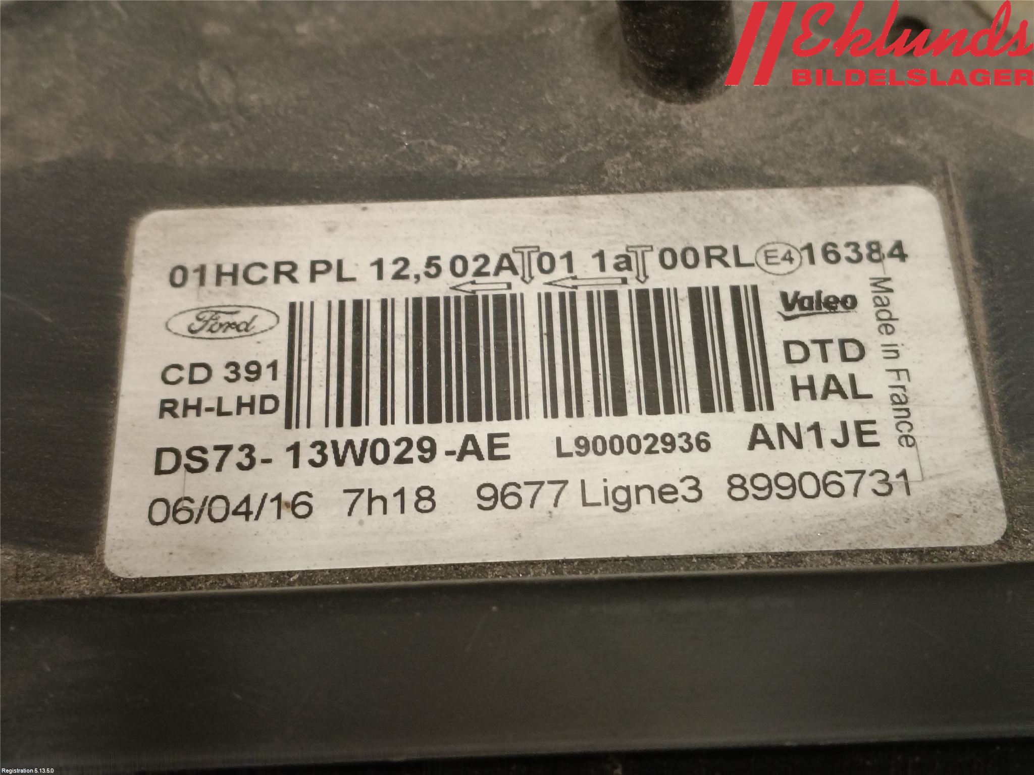 Ford MONDEO 15-22 Strålkastare Höger
