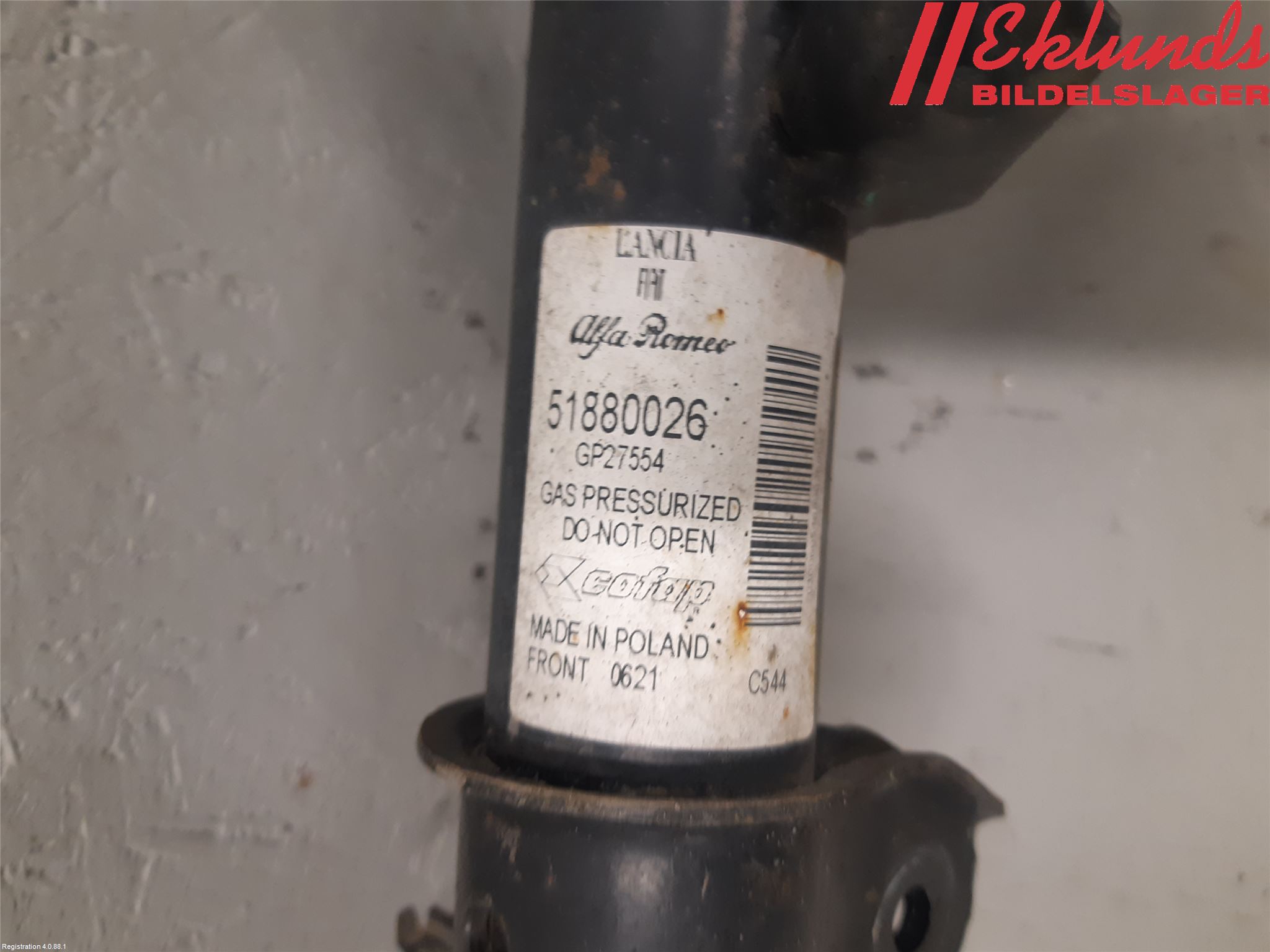 Fiat 500e 20- Fjäderben Fram Höger