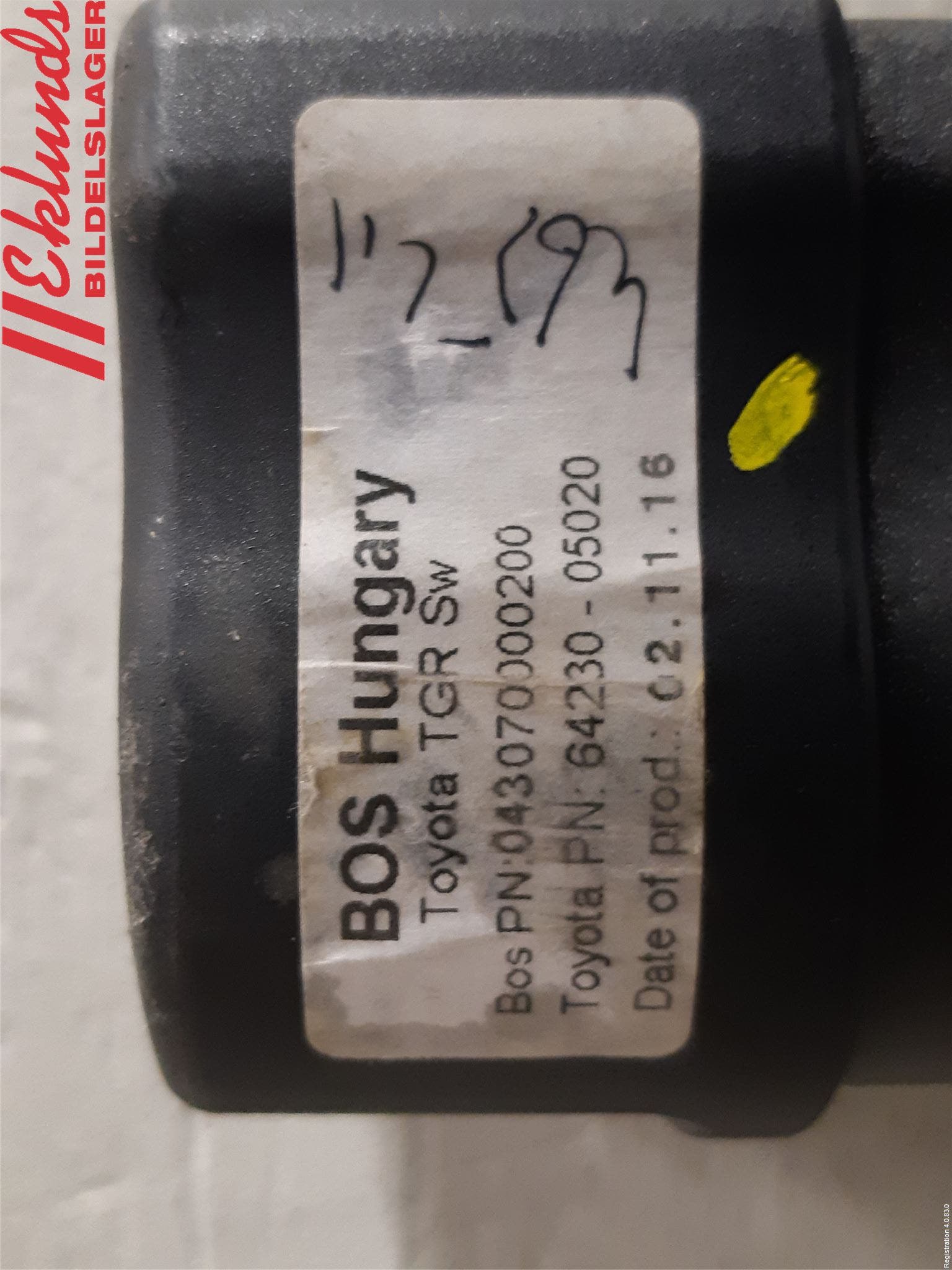 Toyota AVENSIS 16-18 Lastförskjutningsskydd-Galler